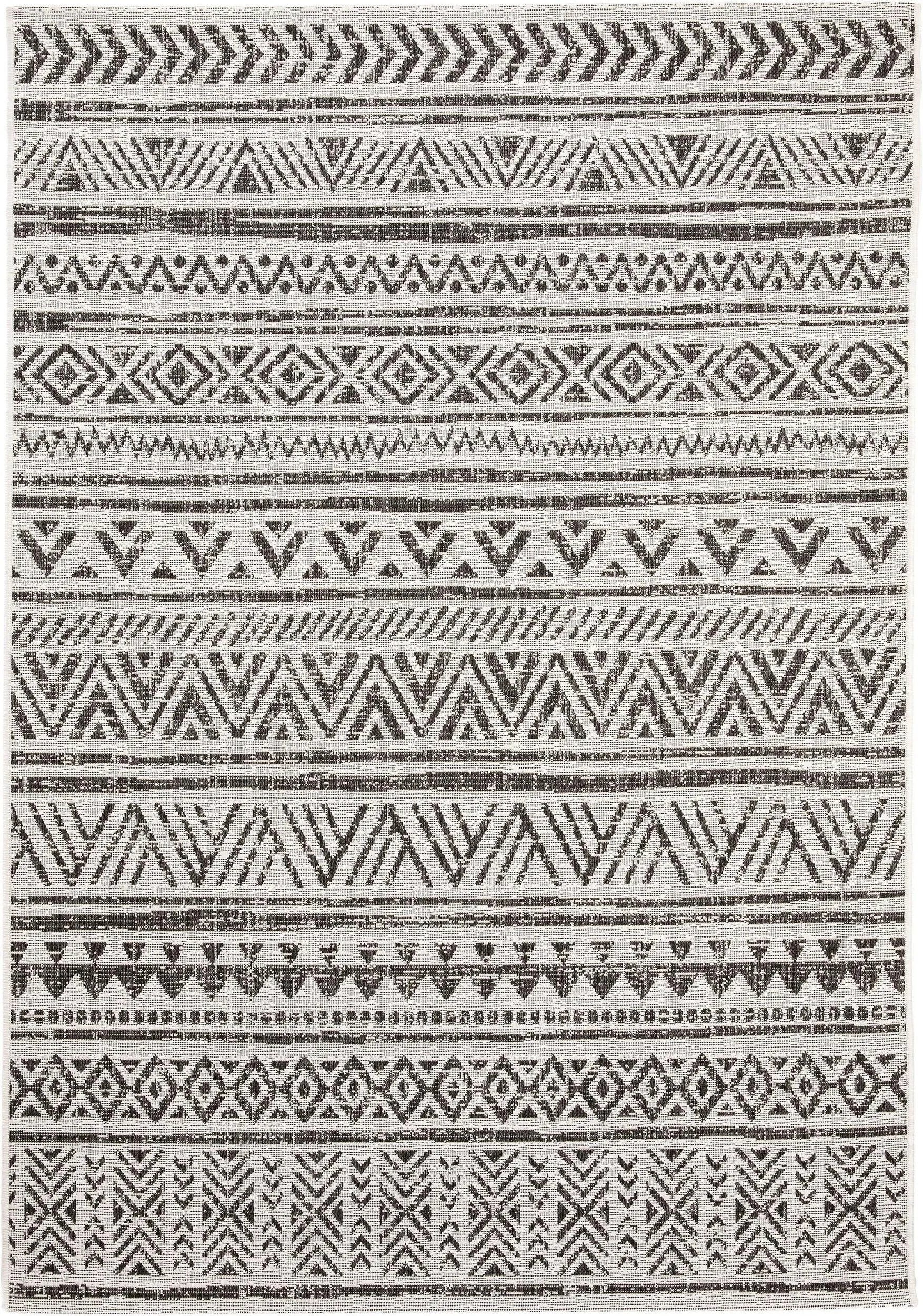 Covor interior/exterior Cleo White/Black 