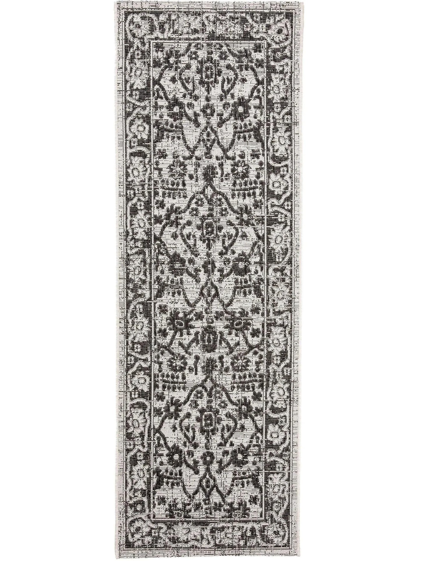 Covoraș îngust/preș - interior/exterior Cleo White/Black