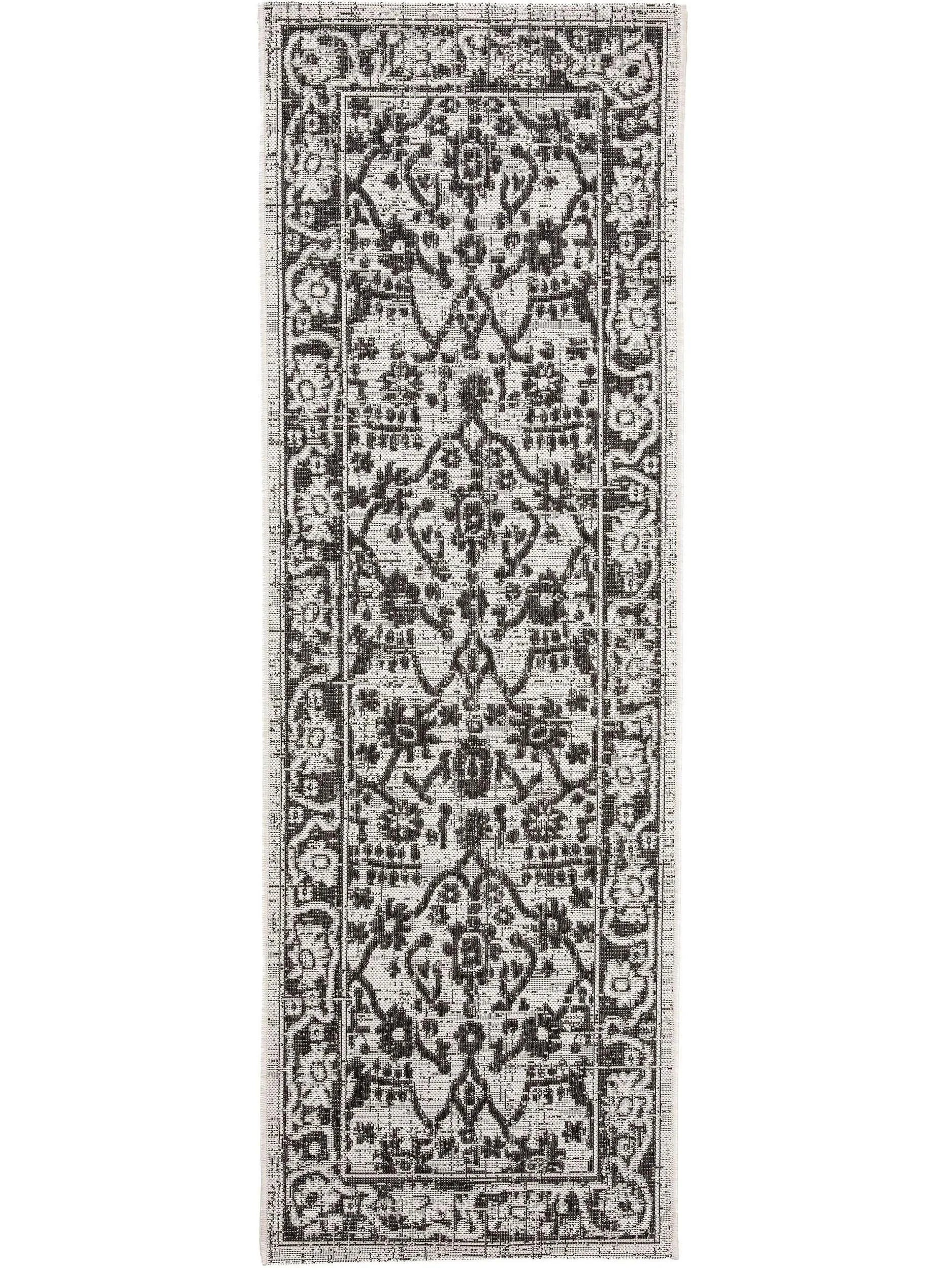 Covoraș îngust/preș - interior/exterior Cleo White/Black