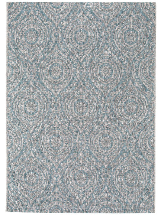 Covor interior/exterior Cleo Beige/Turquoise