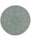Covor rotund interior/exterior Cleo Beige/Blue 