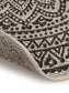 Covor rotund interior/exterior Cleo White/Black
