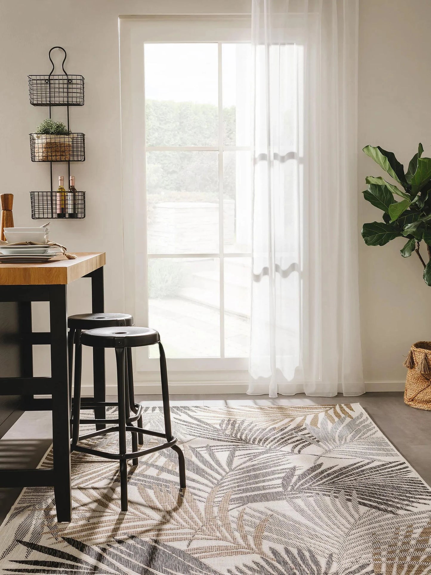 Covor interior/exterior Cleo Black