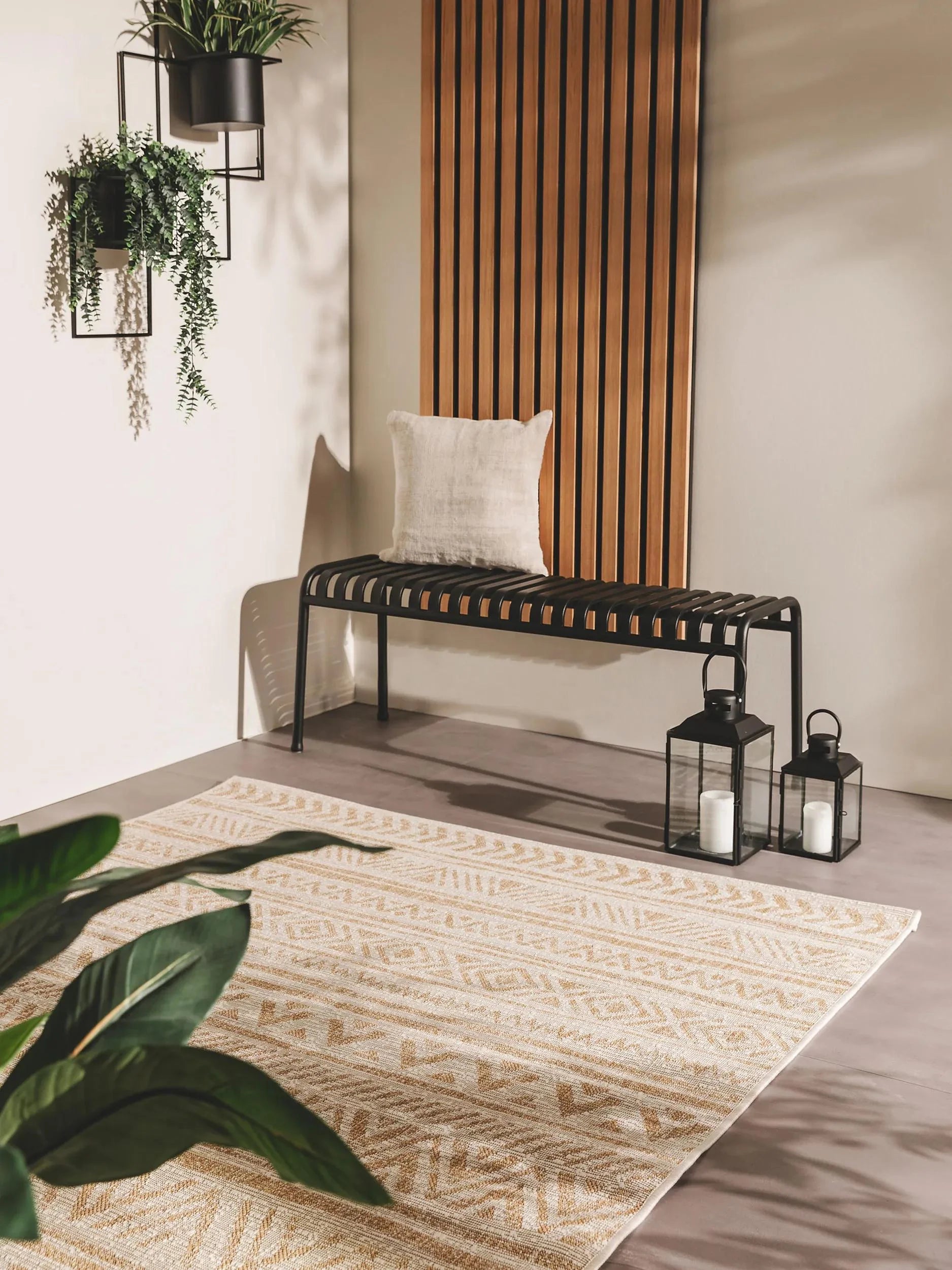 Covor interior/exterior Cleo Cream/Beige