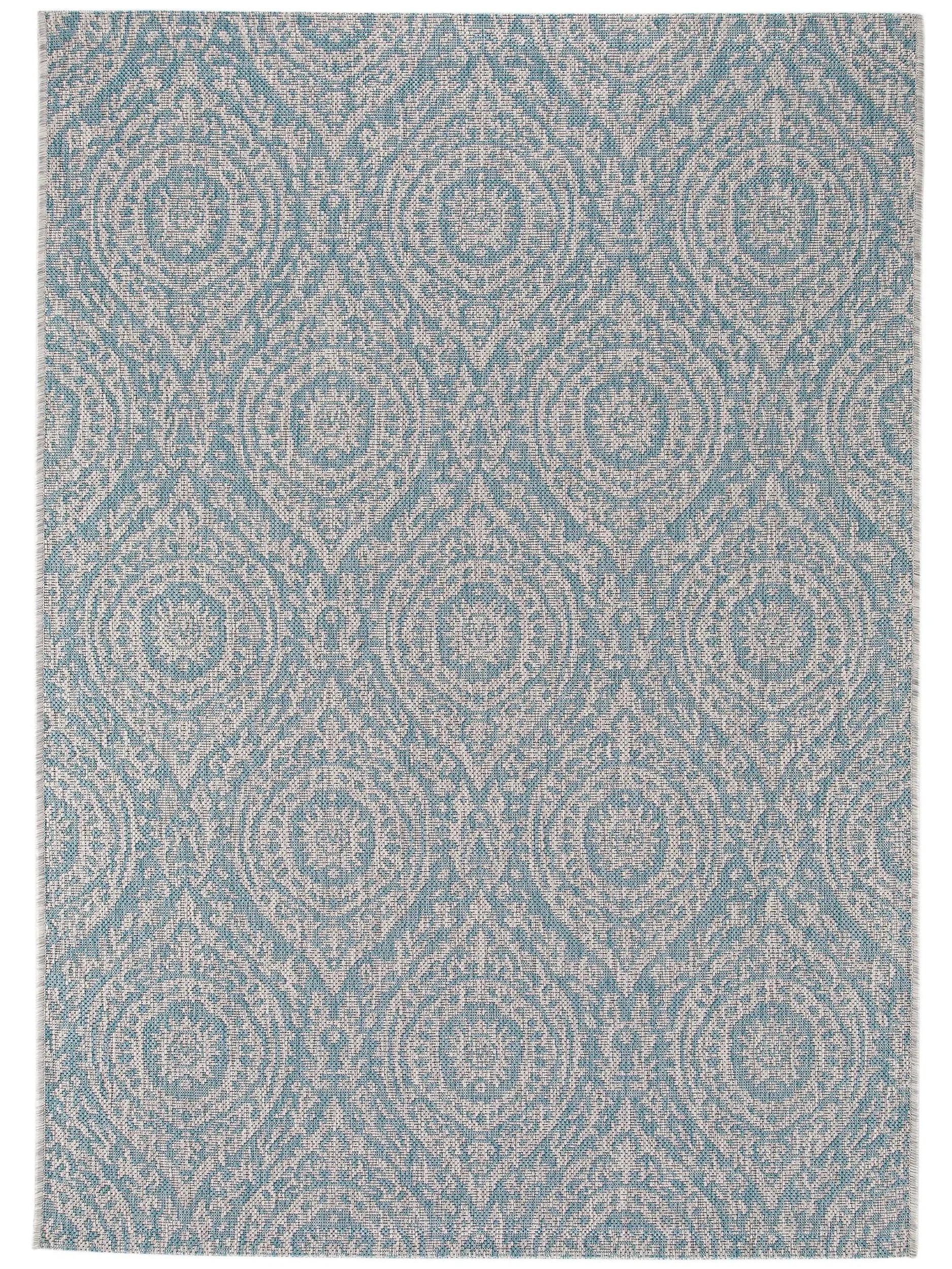 Covor interior/exterior Cleo Beige/Turquoise 