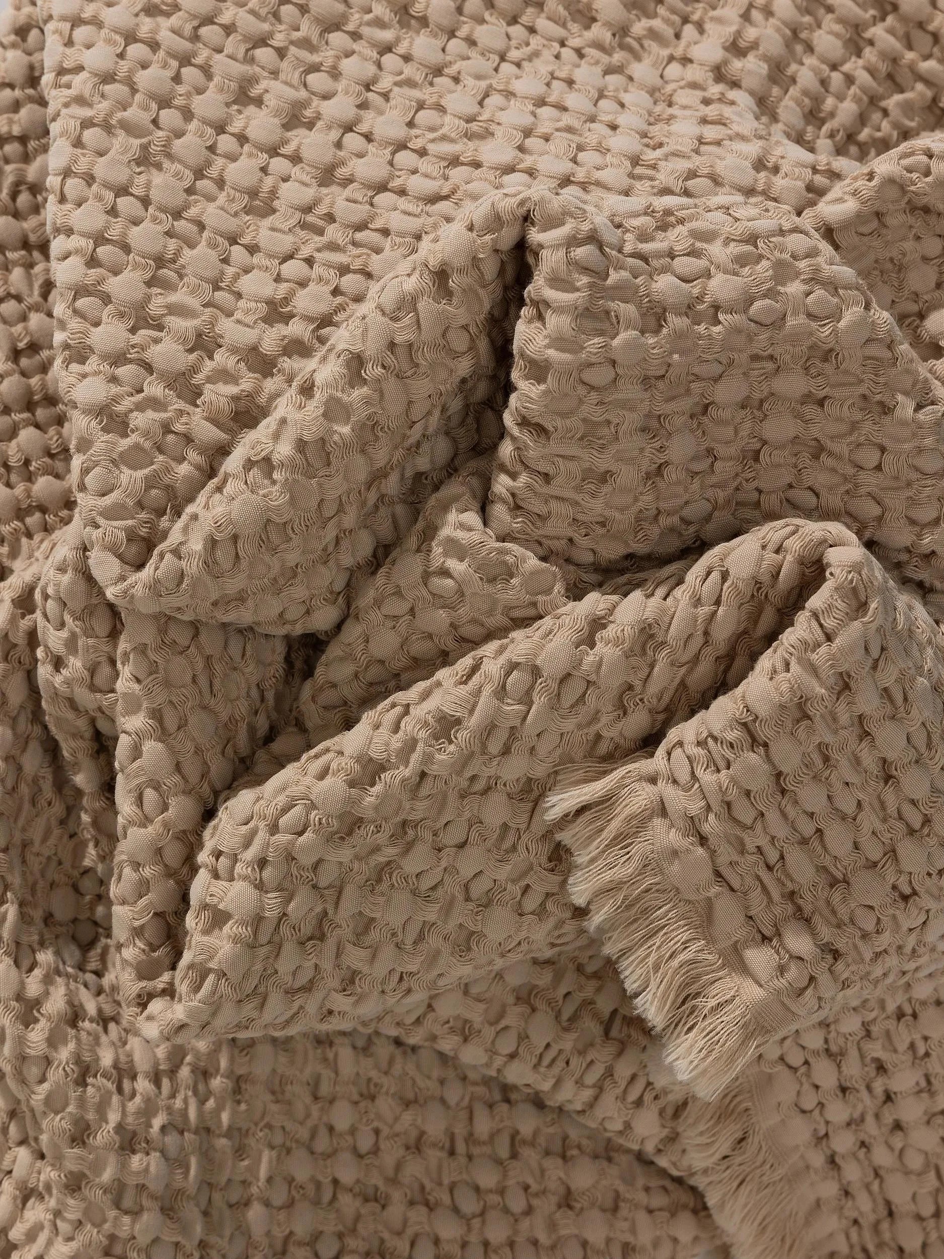 Cotton Pătură Cloe Beige