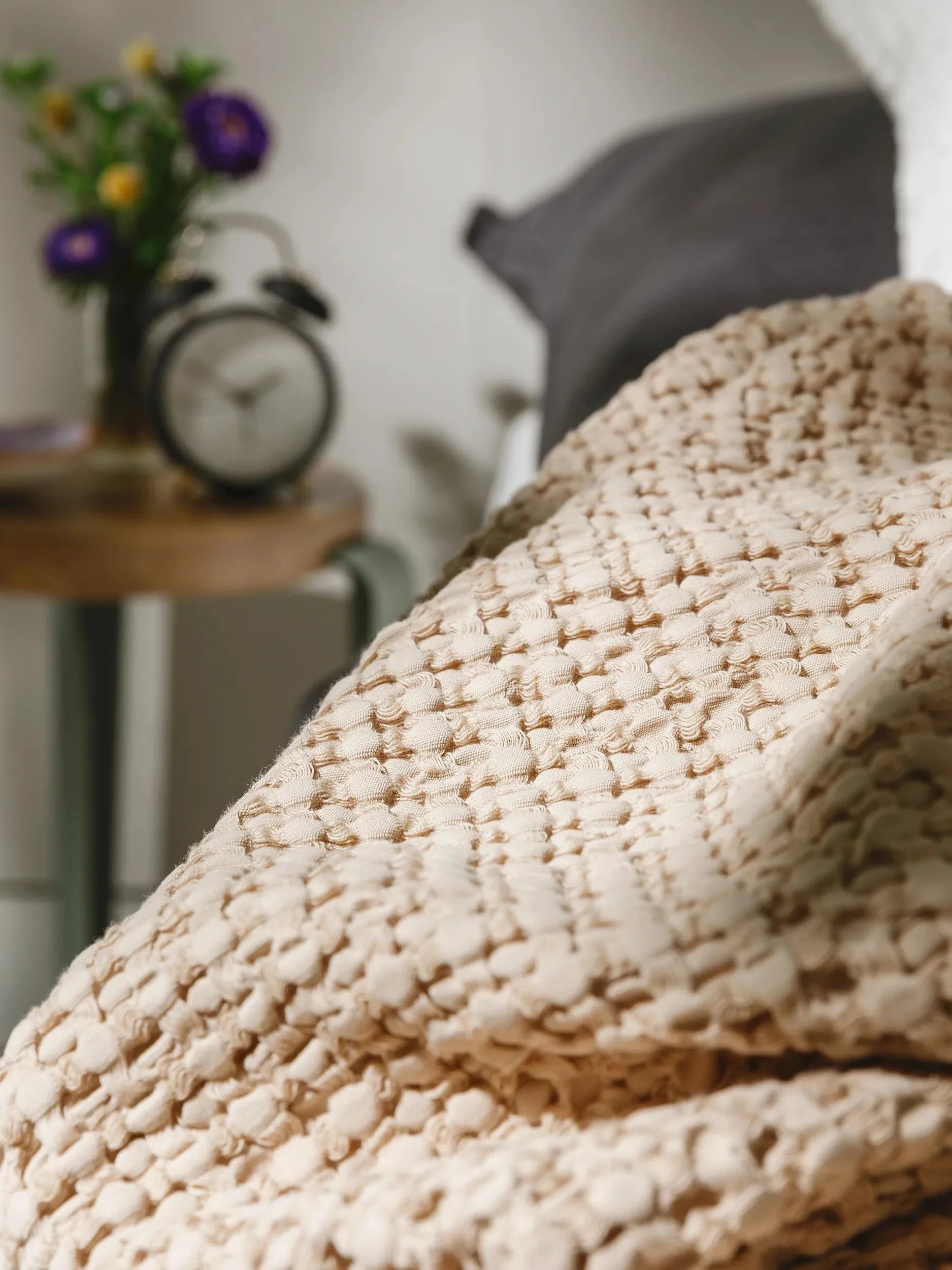Cotton Pătură Cloe Beige