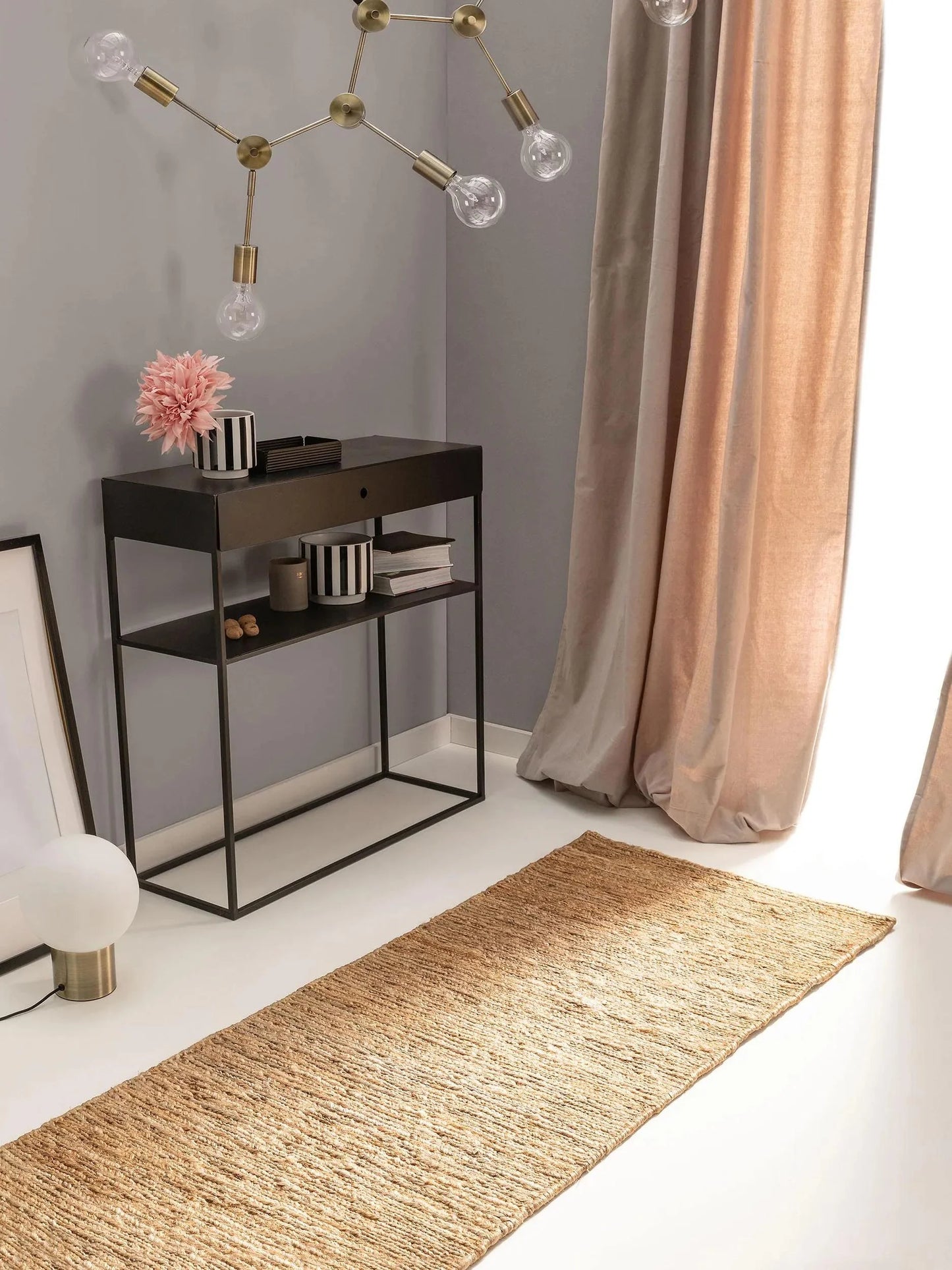 Covor iută Cosmo Light Brown 