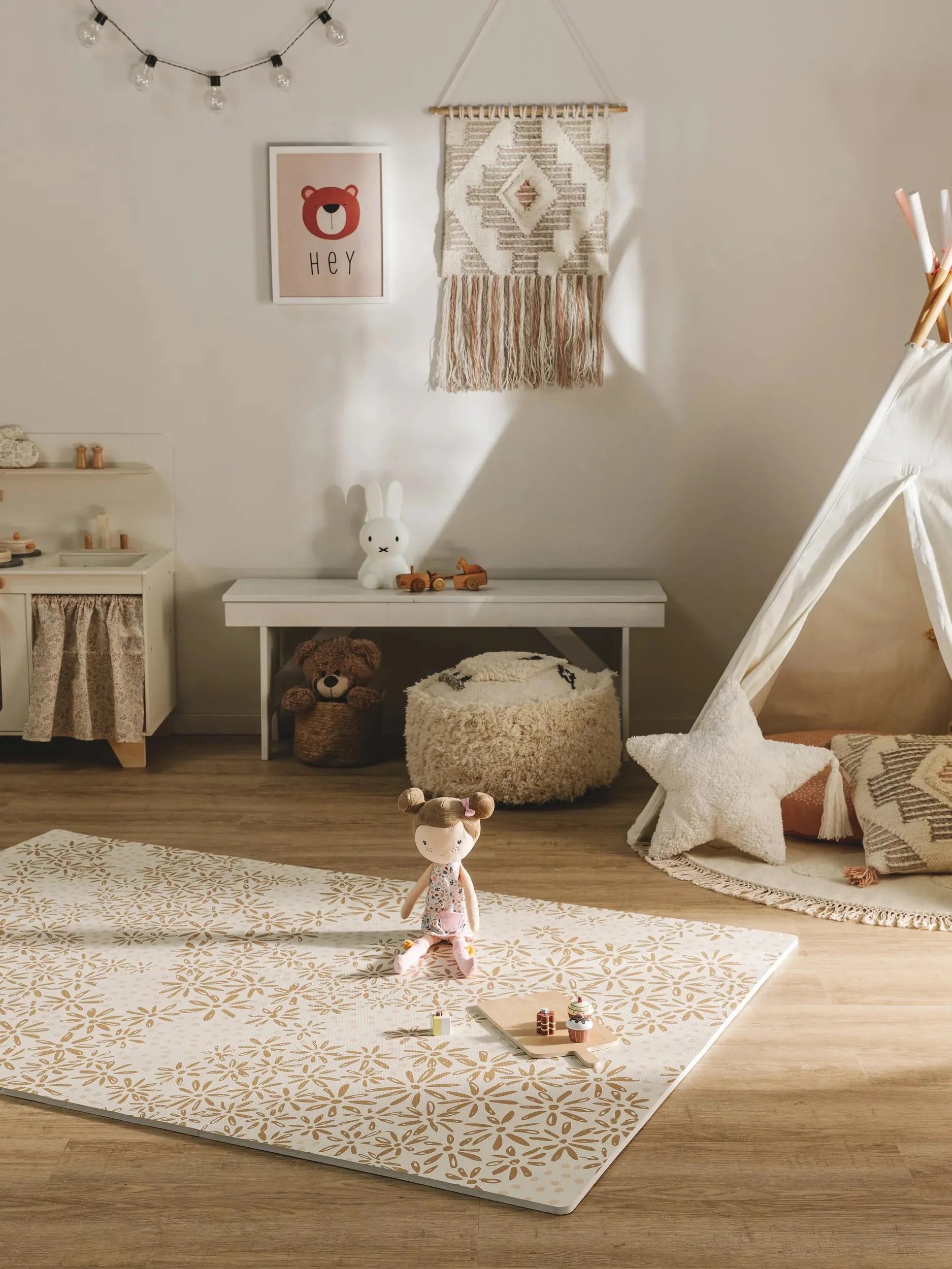 Playmat Daisy Beige