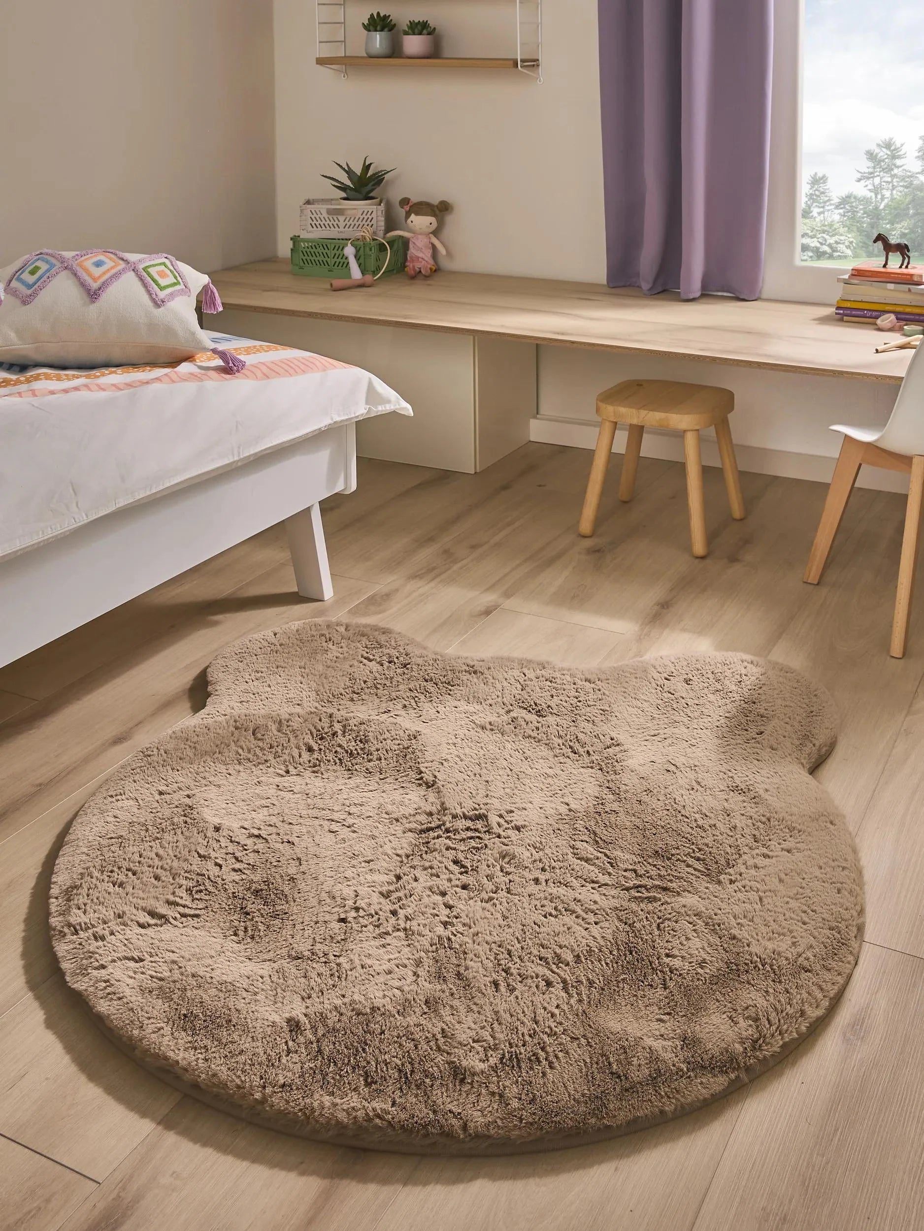 Washable Covor pentru copii Dave Taupe