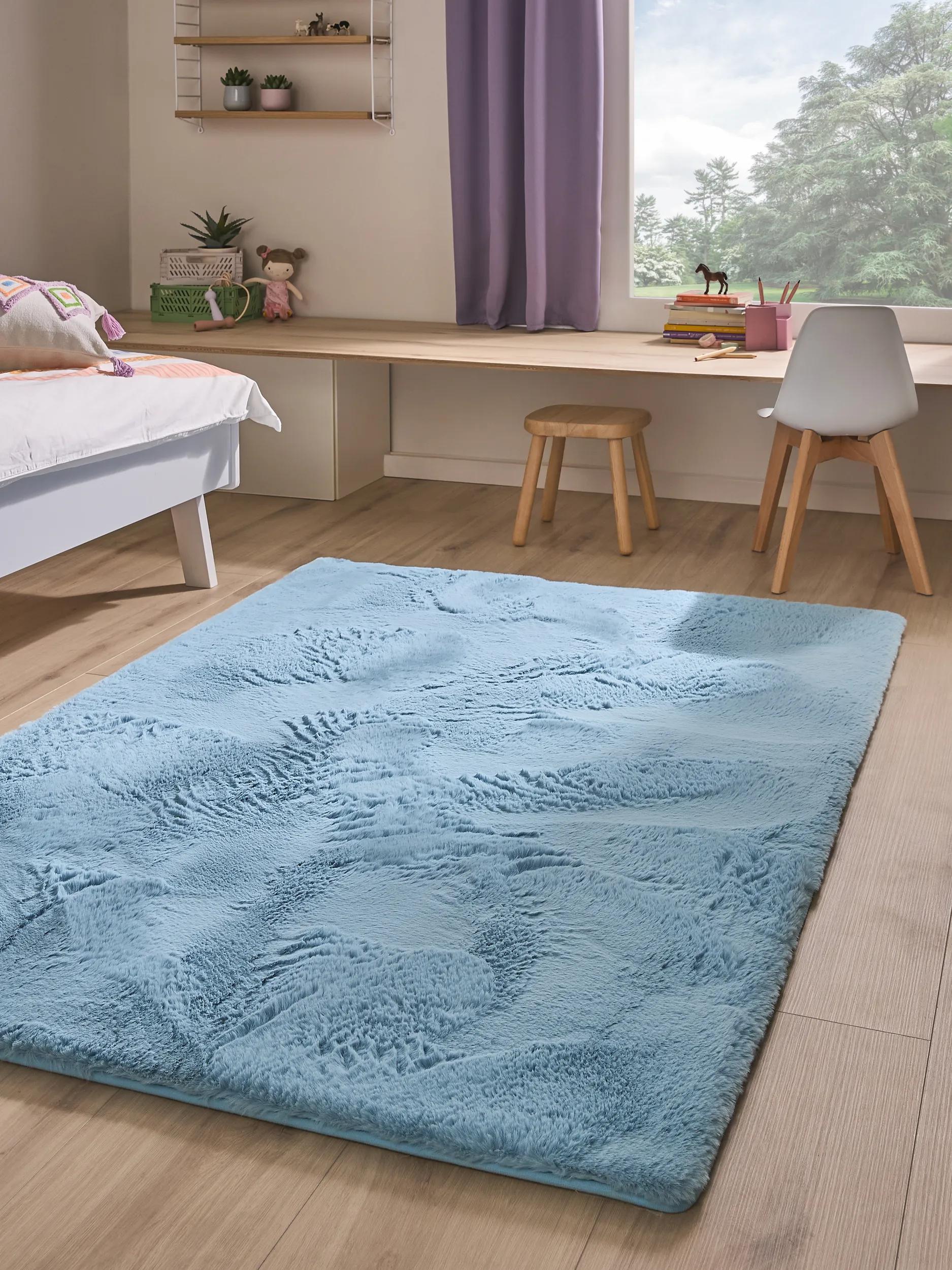 Washable Covor pentru copii Dave Light Blue