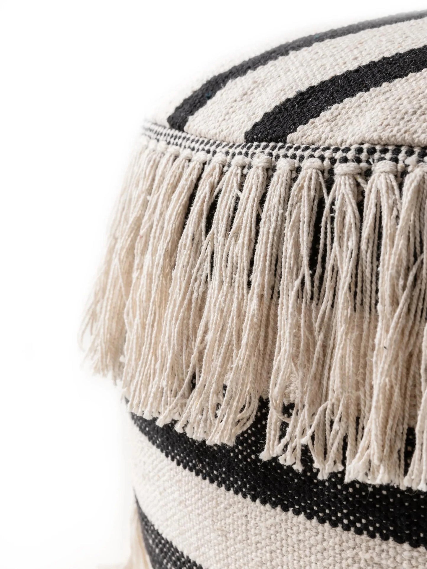 Pouf/taburet Deja Black/White