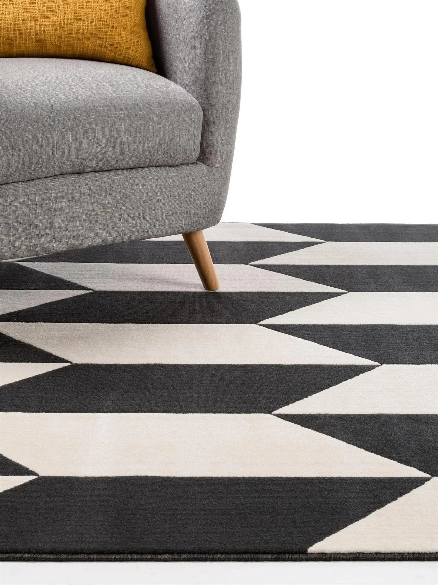 Covor Dessert Black/White 