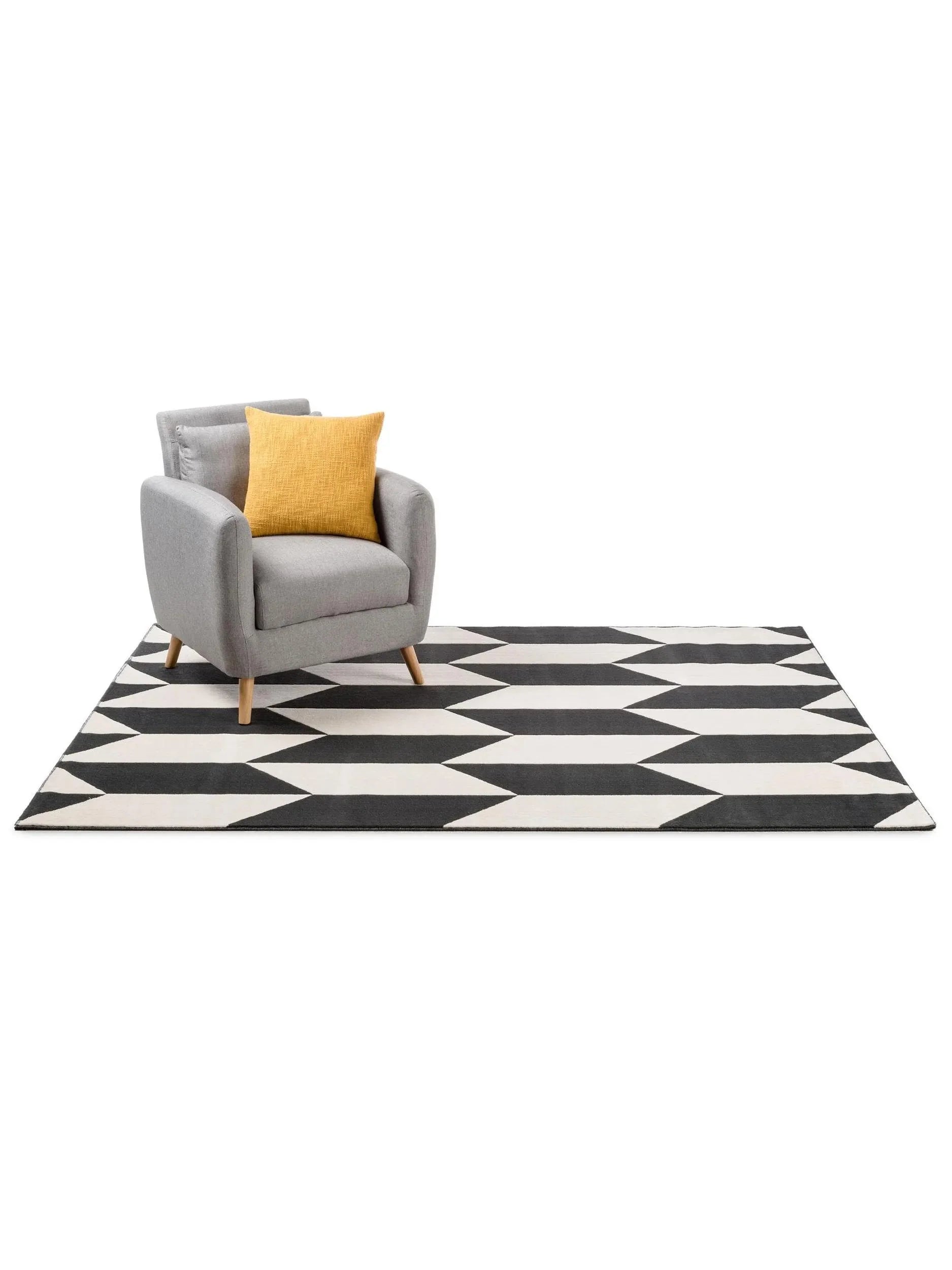 Covor Dessert Black/White 