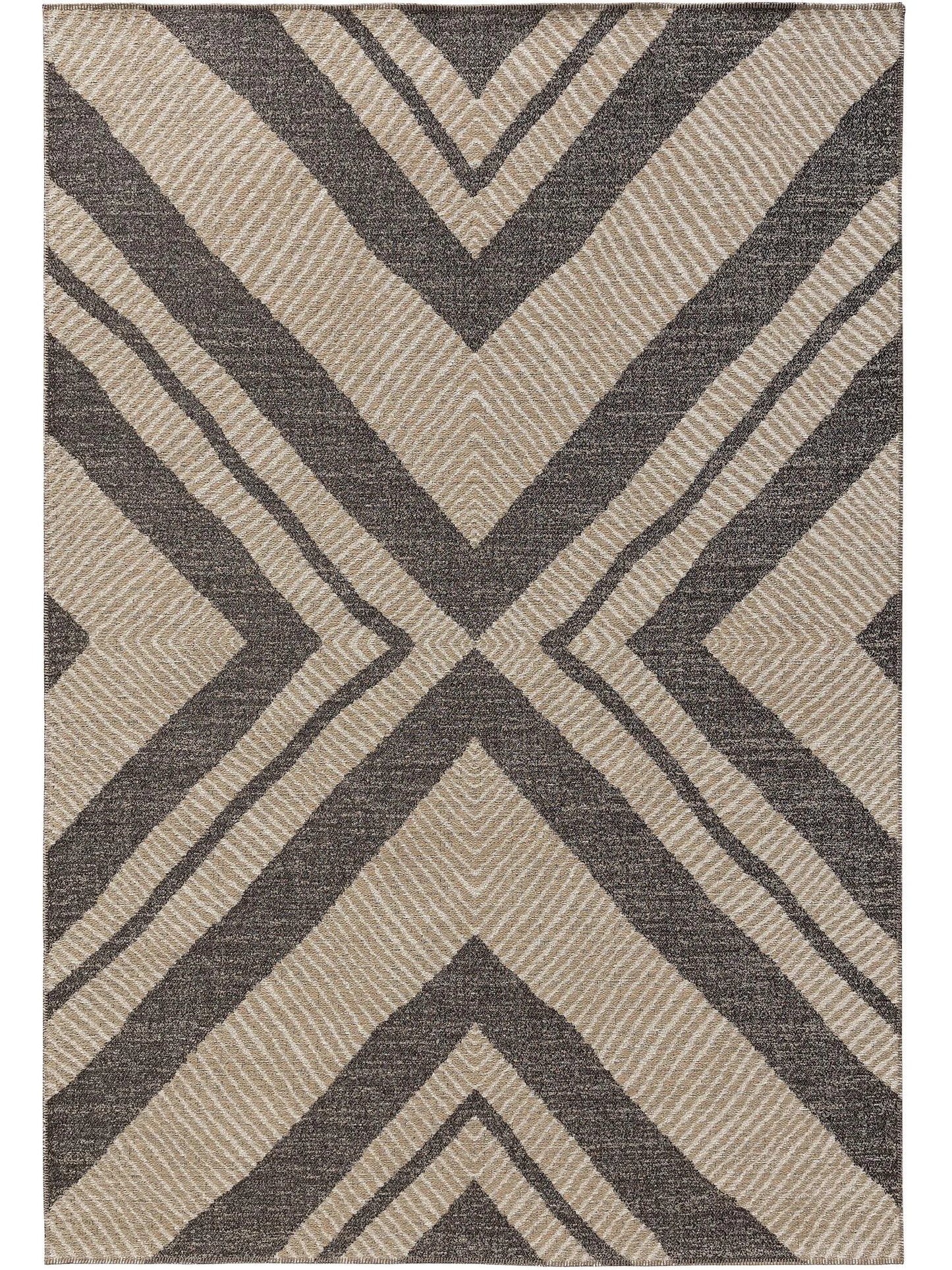 Covor țesătură plată Elena Beige/Brown 