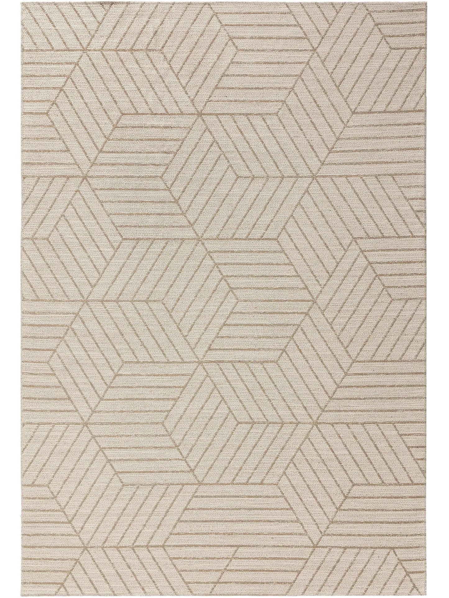 Covor țesătură plată Elena Cream/Beige 