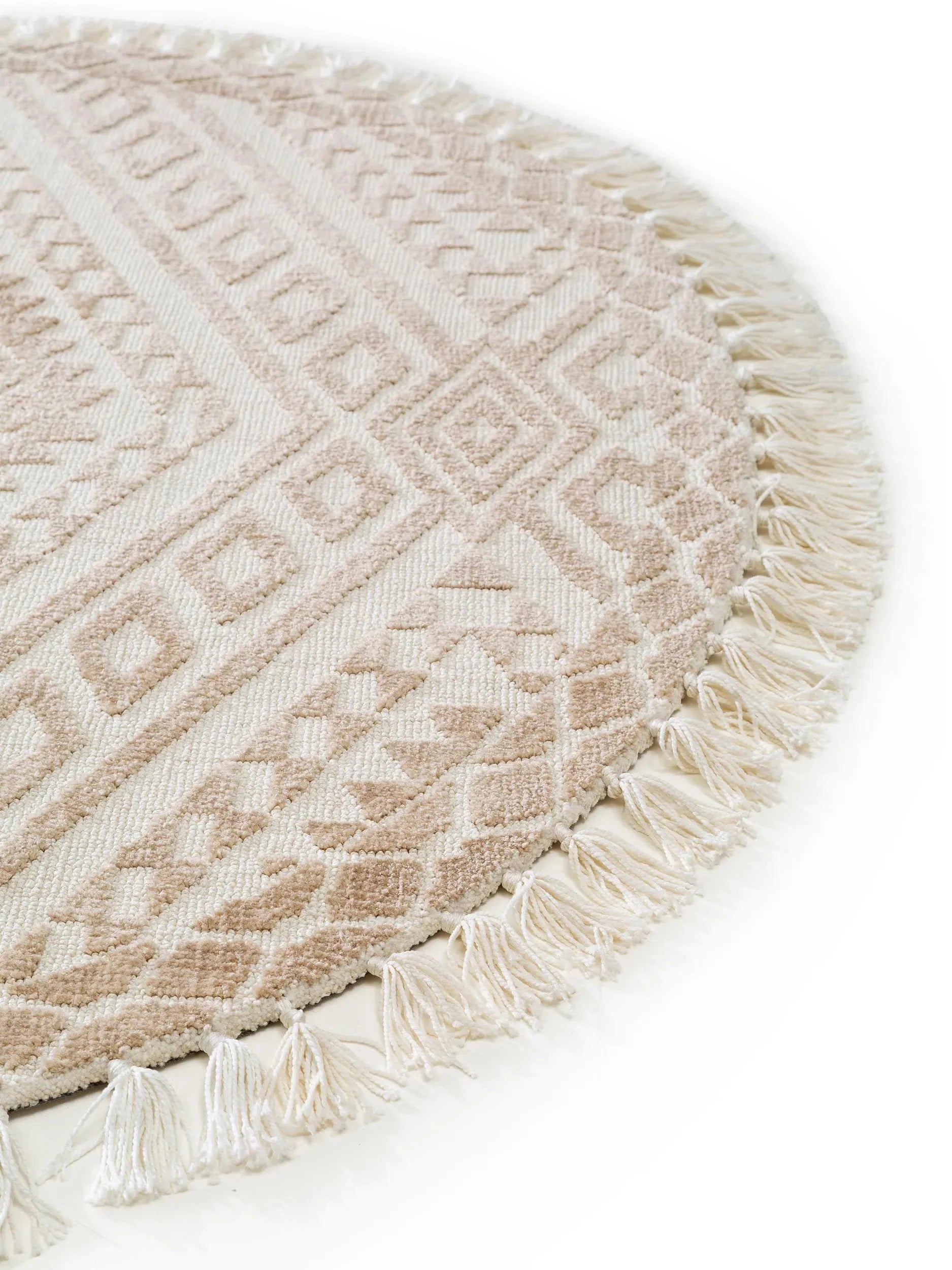 Covor rotund Elias Beige 