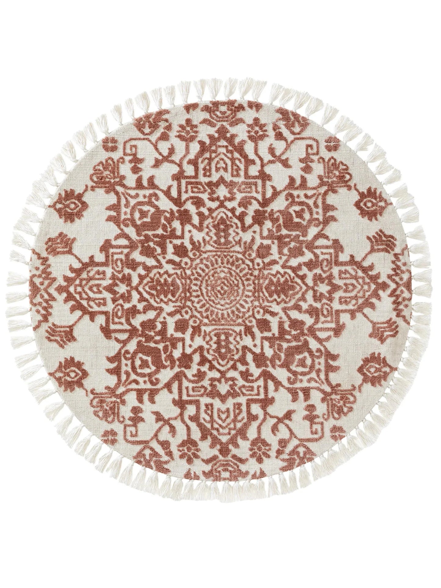 Covor rotund Elias Terracotta 