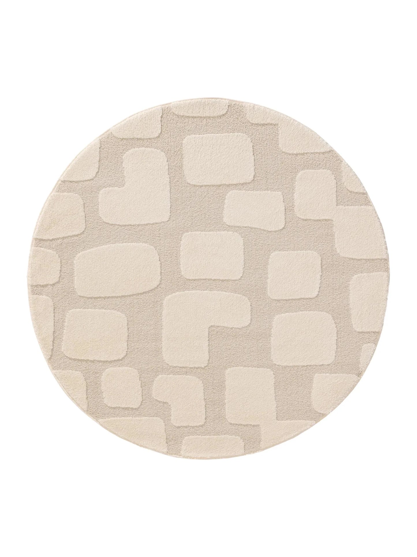 Covor rotund Eve Cream 