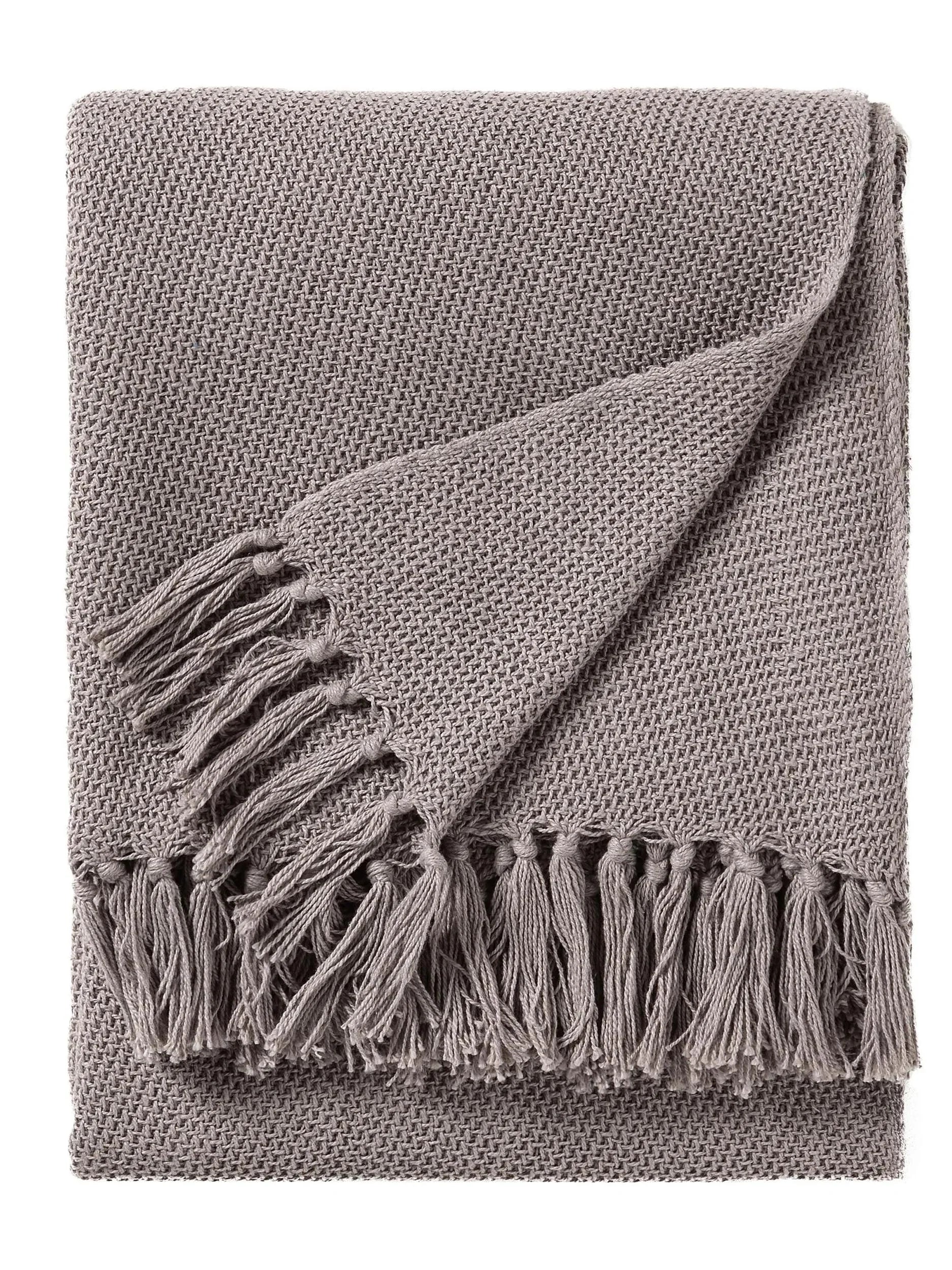 Cotton Pătură Ezra Grey
