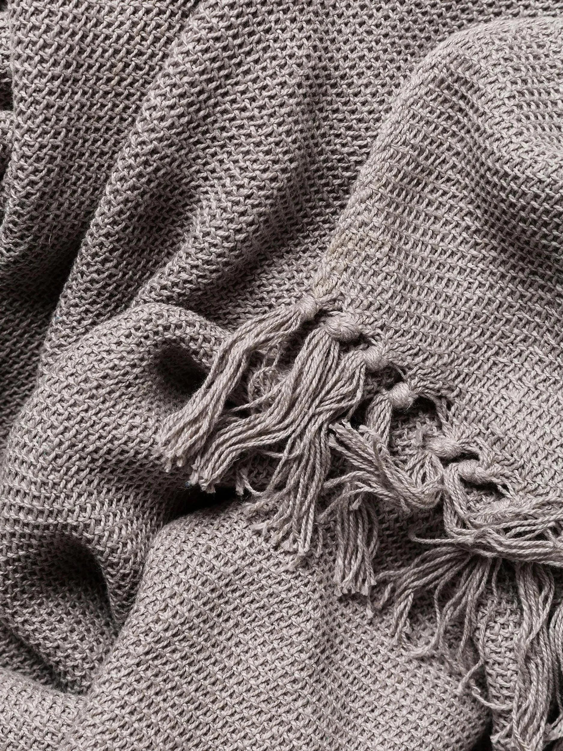Cotton Pătură Ezra Grey