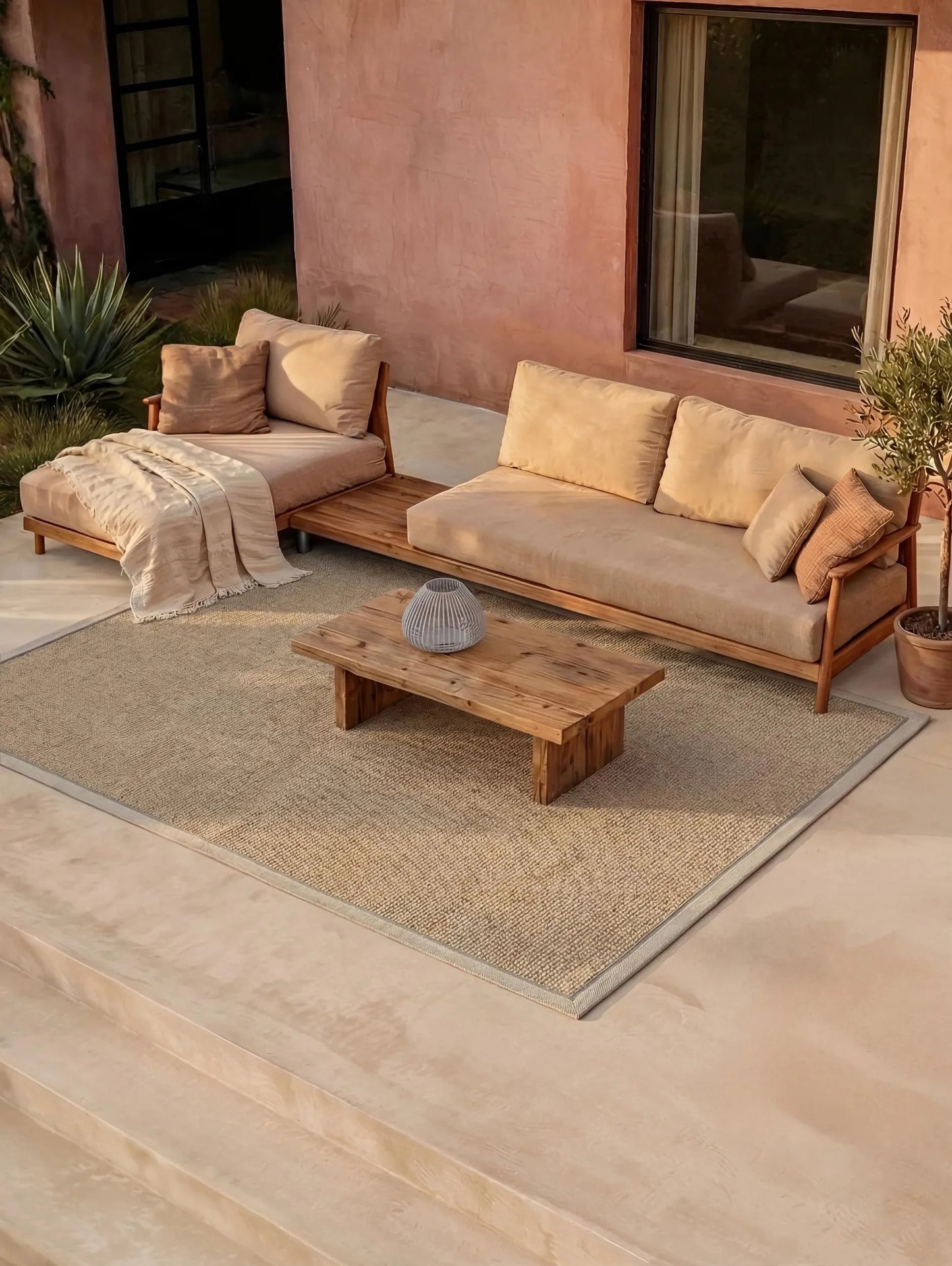 Covor interior/exterior Finley Beige/Grey