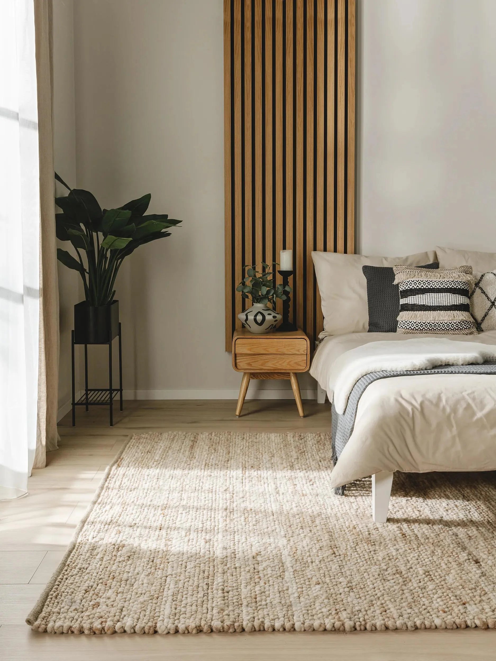 Covor de lână Finn Beige