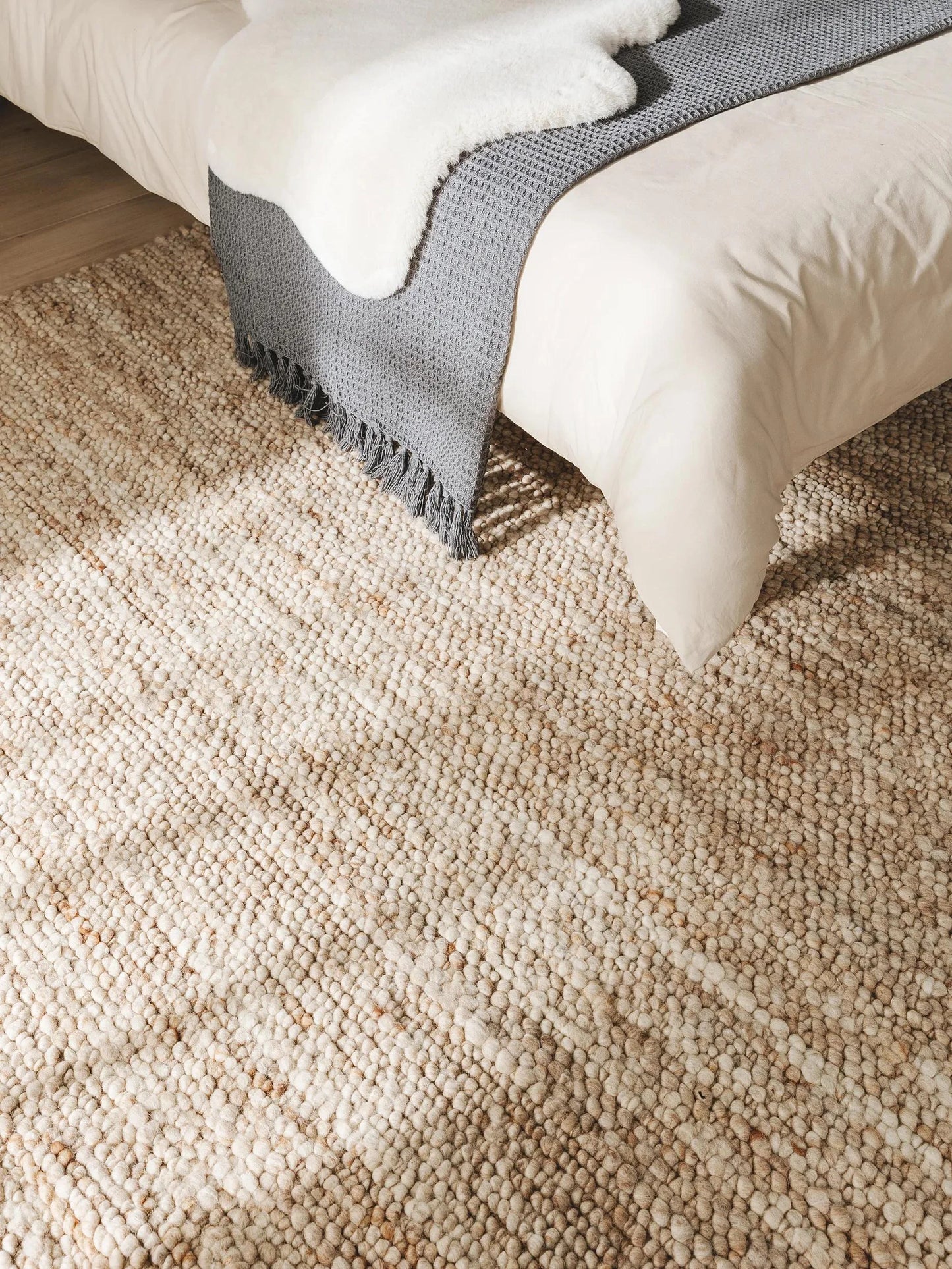 Covor de lână Finn Beige