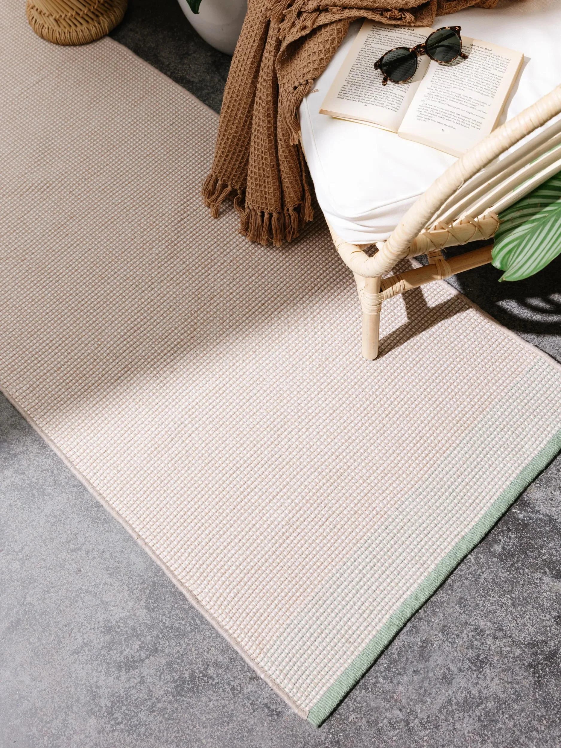 Covoraș îngust/preș - interior/exterior Fion Beige/Green 