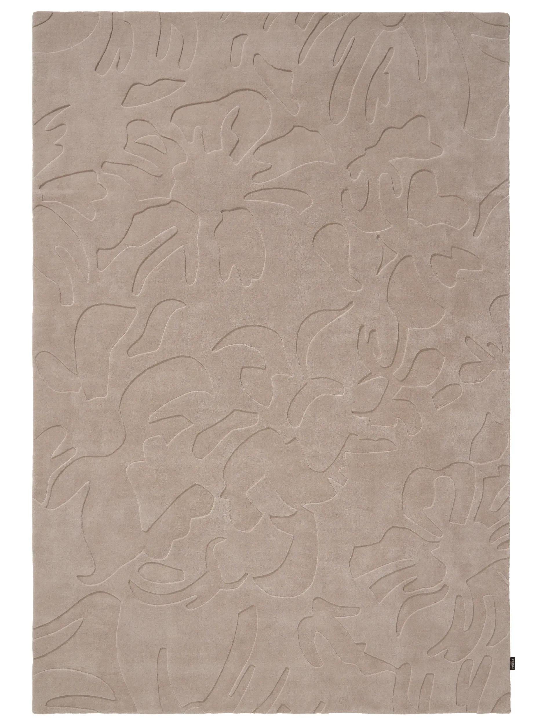 Covor de lână Fiore Taupe
