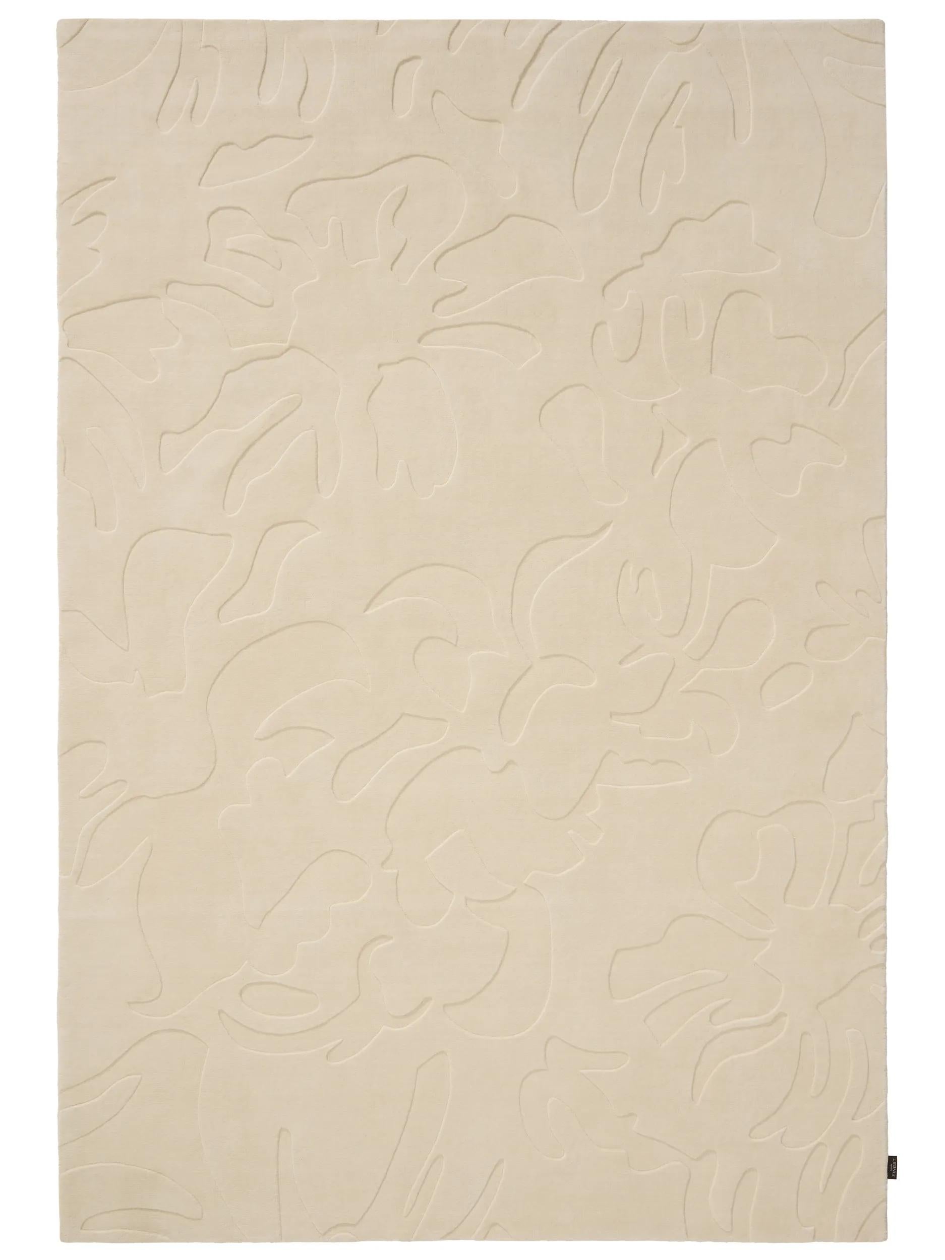 Covor de lână Fiore Cream