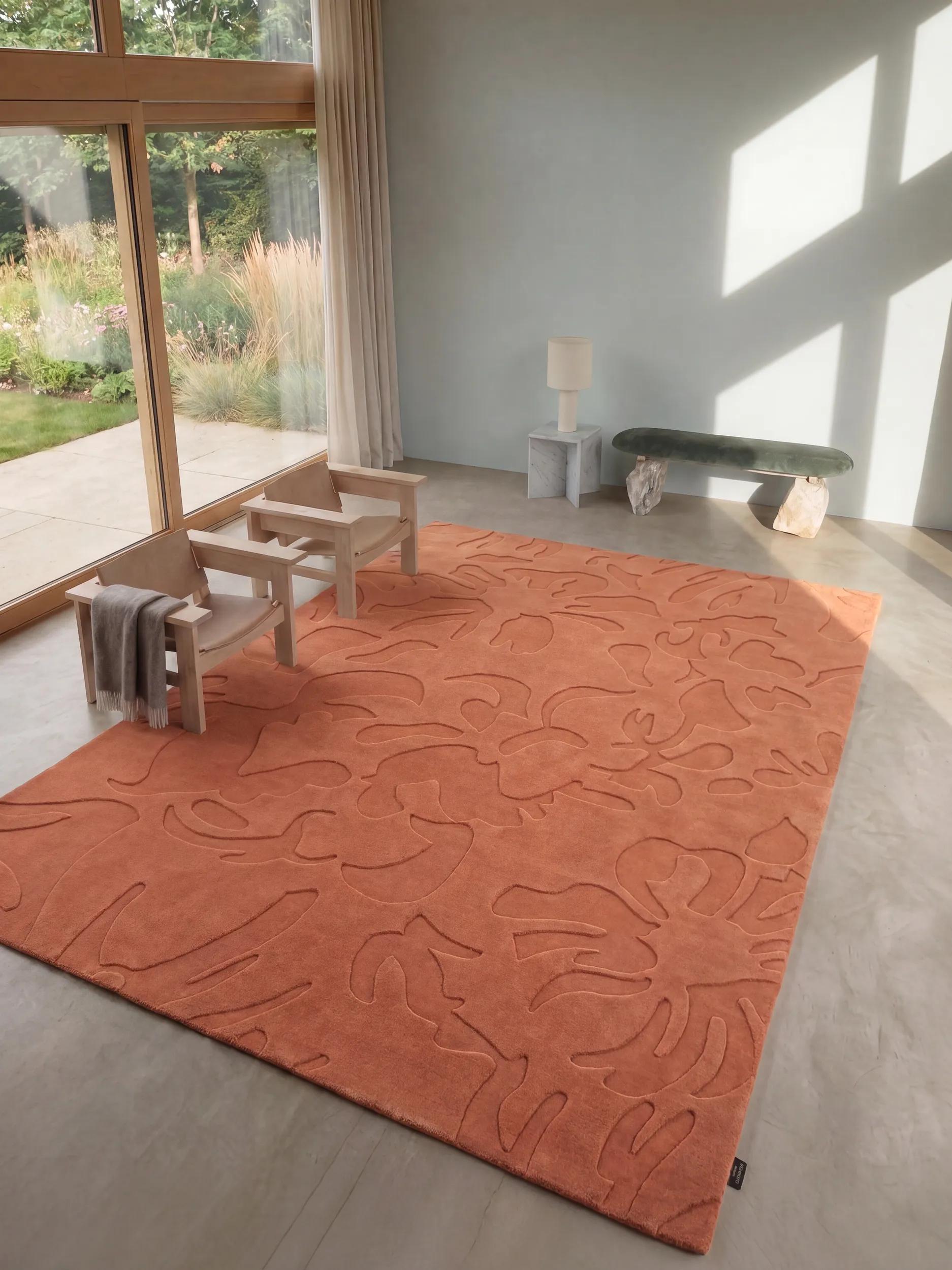 Covor de lână Fiore Terracotta