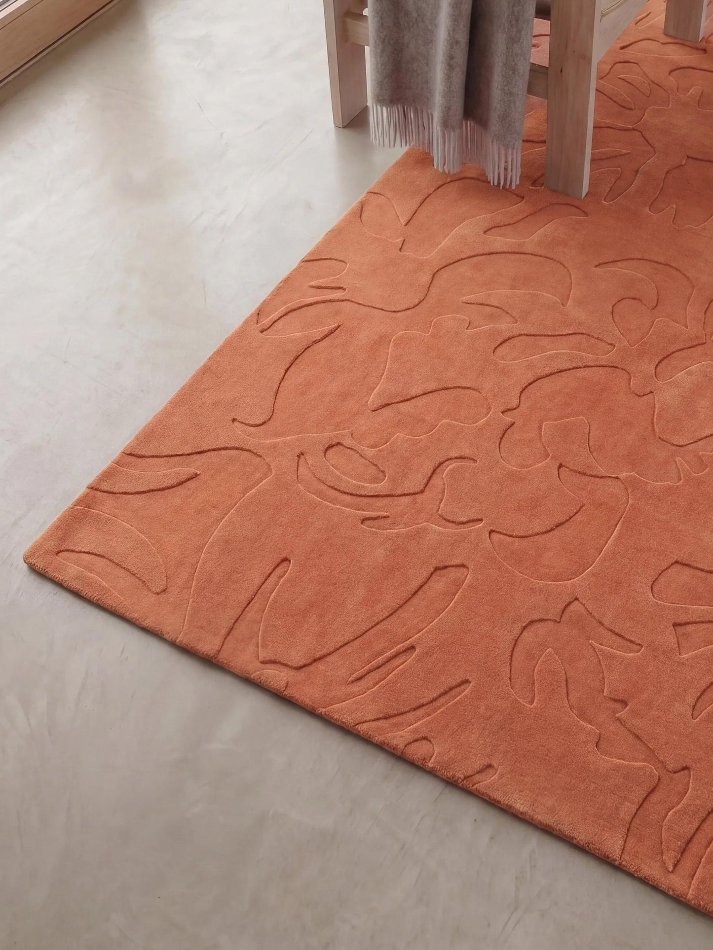 Covor de lână Fiore Terracotta