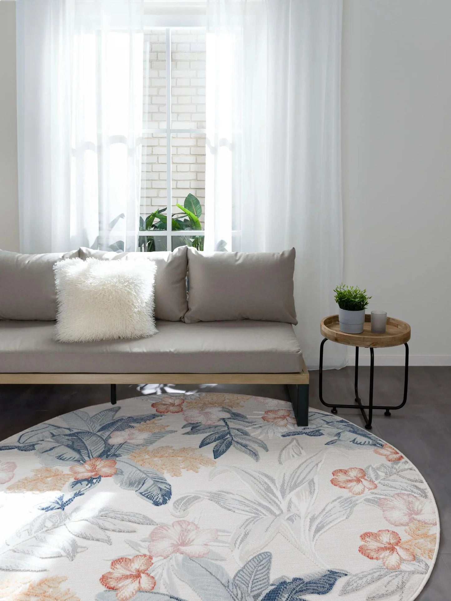 Covor interior/exterior Flora Multicolour 