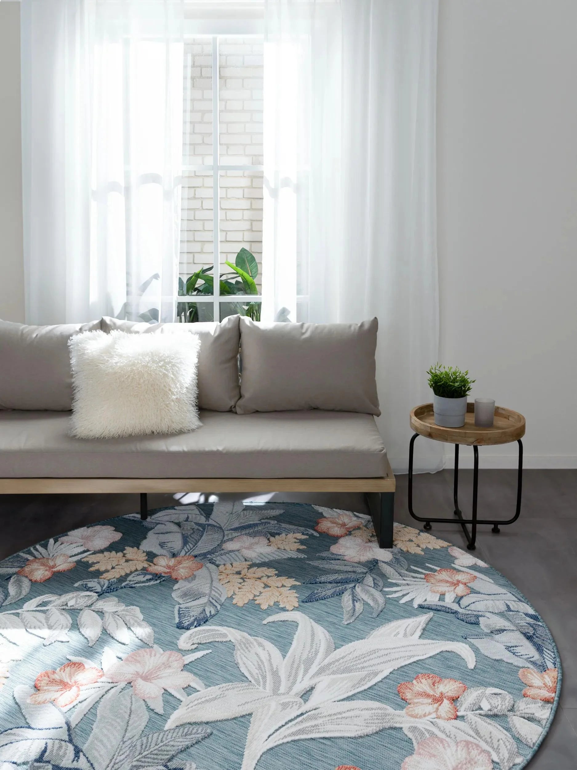Covor interior/exterior Flora Multicolour 