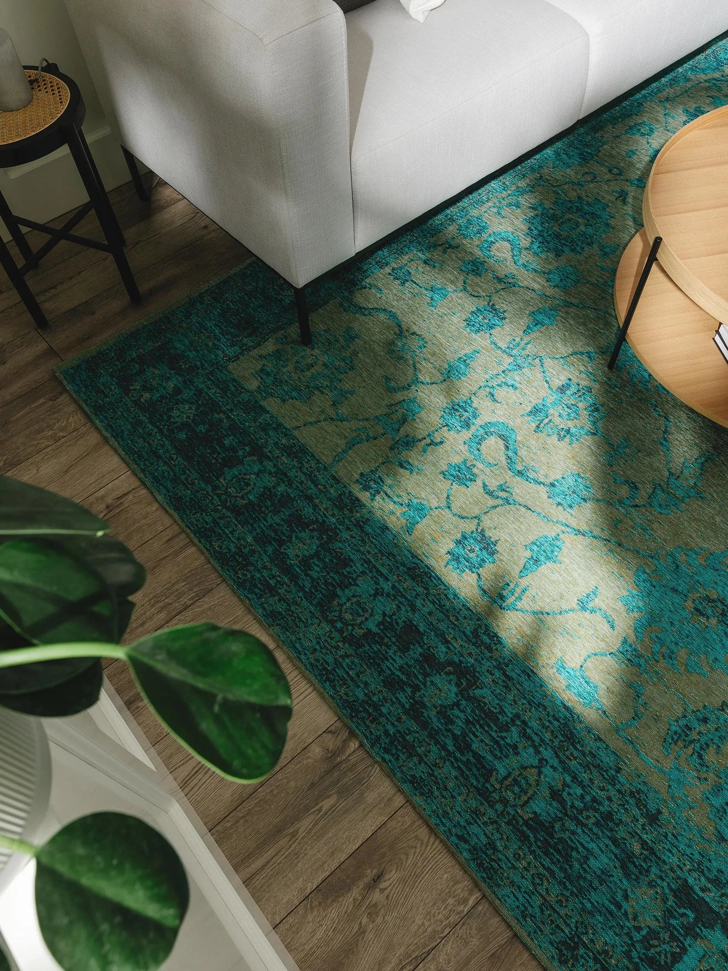 Covor țesătură plată Frencie Turquoise 