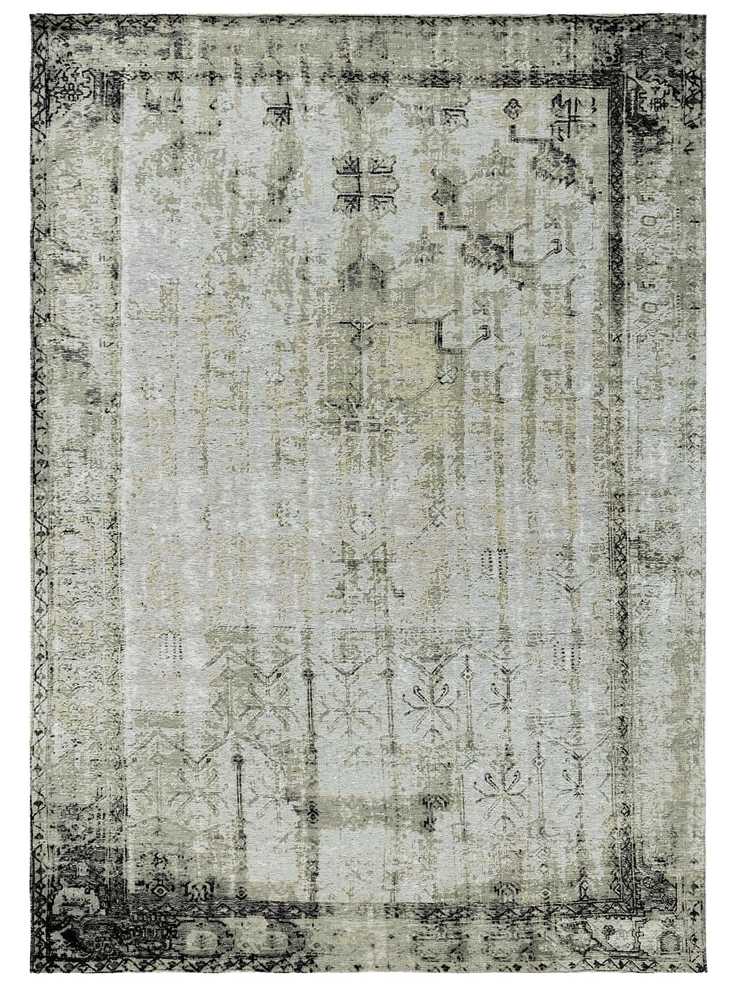 Covor țesătură plată Frencie Black/Grey 