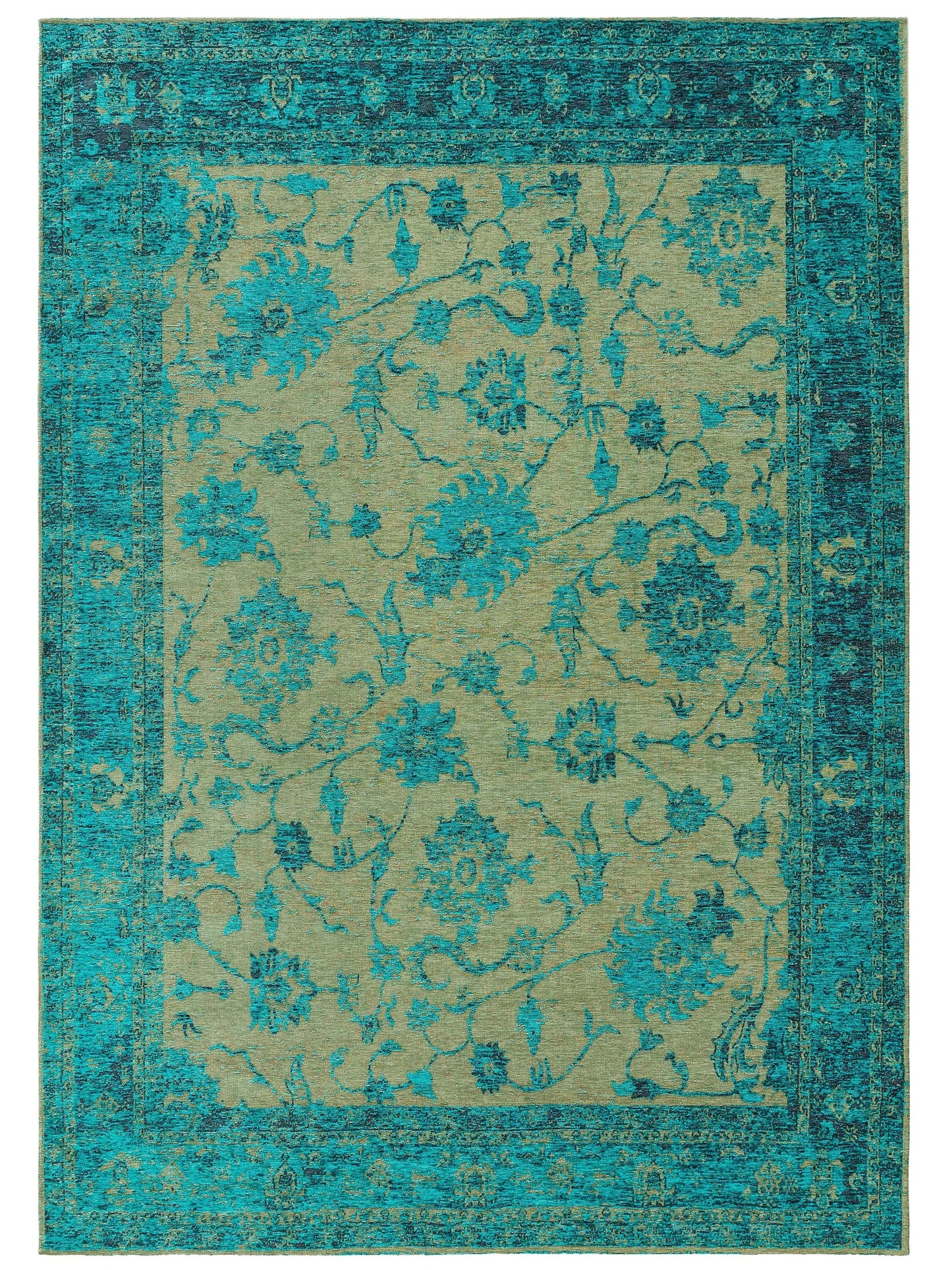Covor țesătură plată Frencie Turquoise 