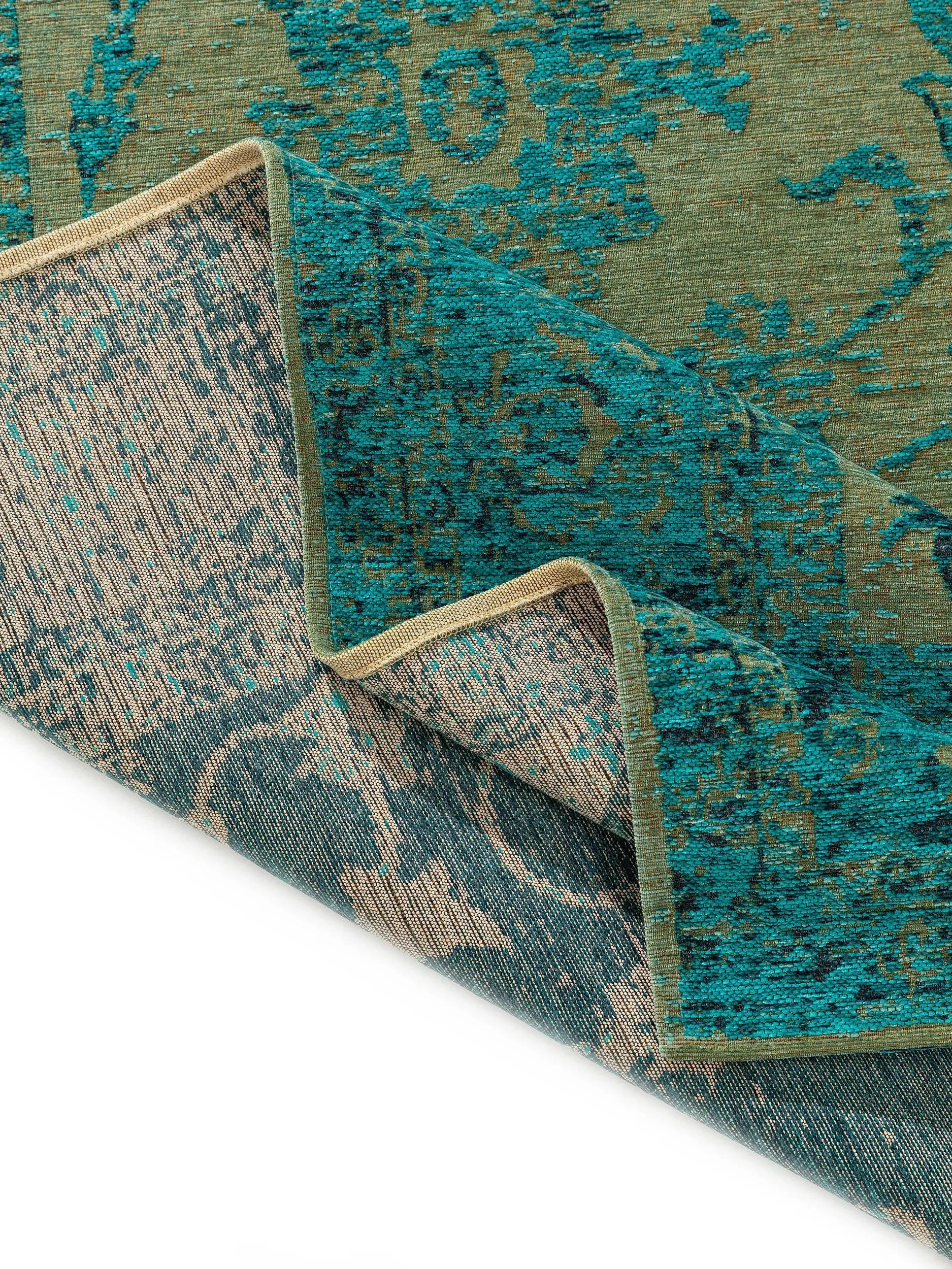 Covor țesătură plată Frencie Turquoise 
