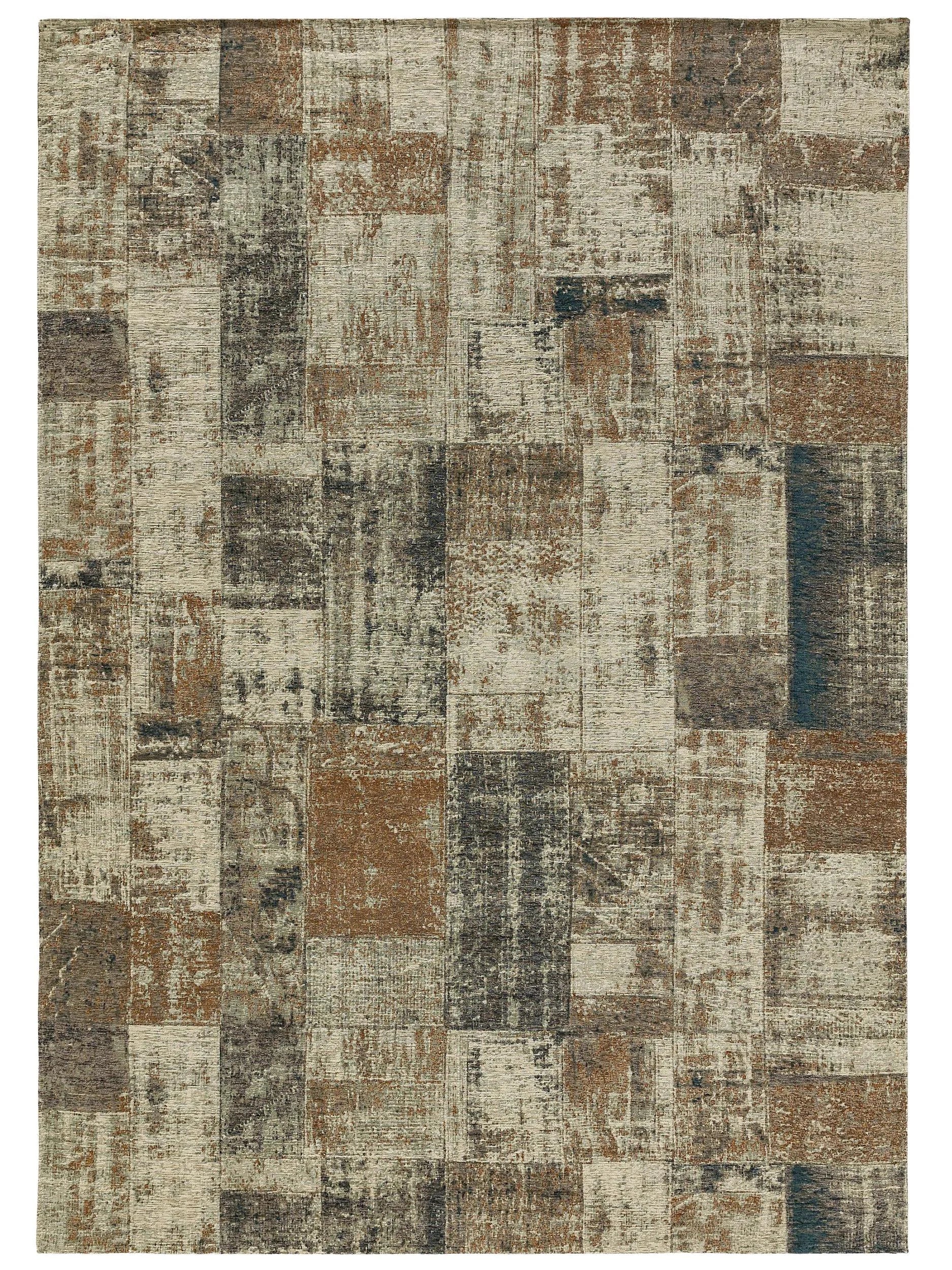 Covor țesătură plată Frencie Beige/Blue 
