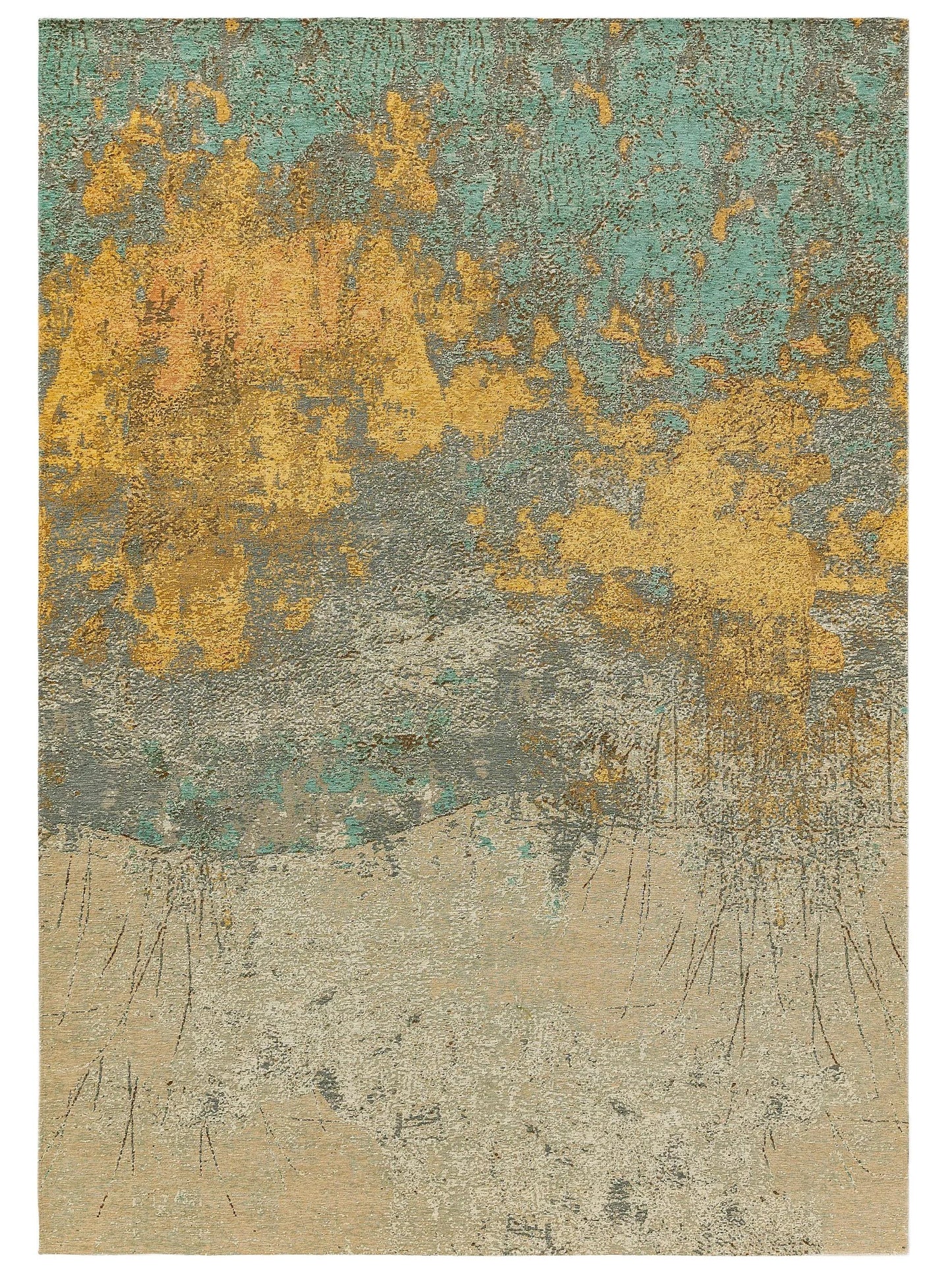Covor țesătură plată Frencie Beige/Blue 