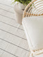 Covor din materiale reciclate Gaia White 