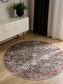 Covor lavabil George Multicolour/Red 