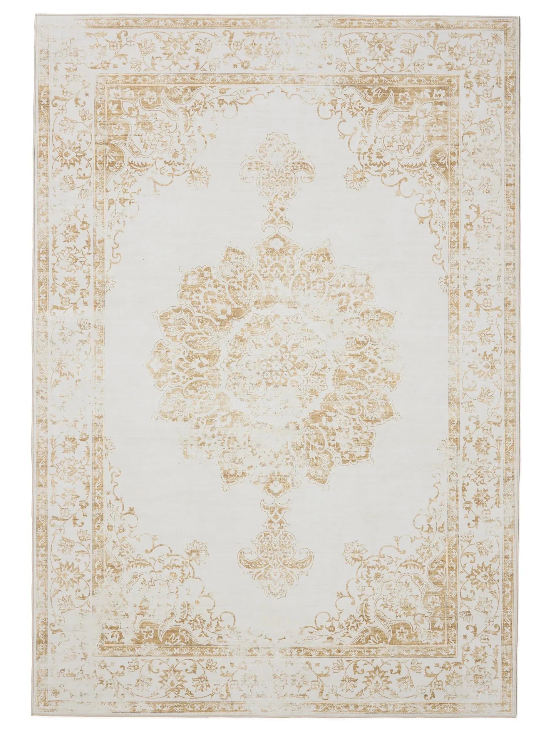 Covor lavabil George Cream/Yellow 