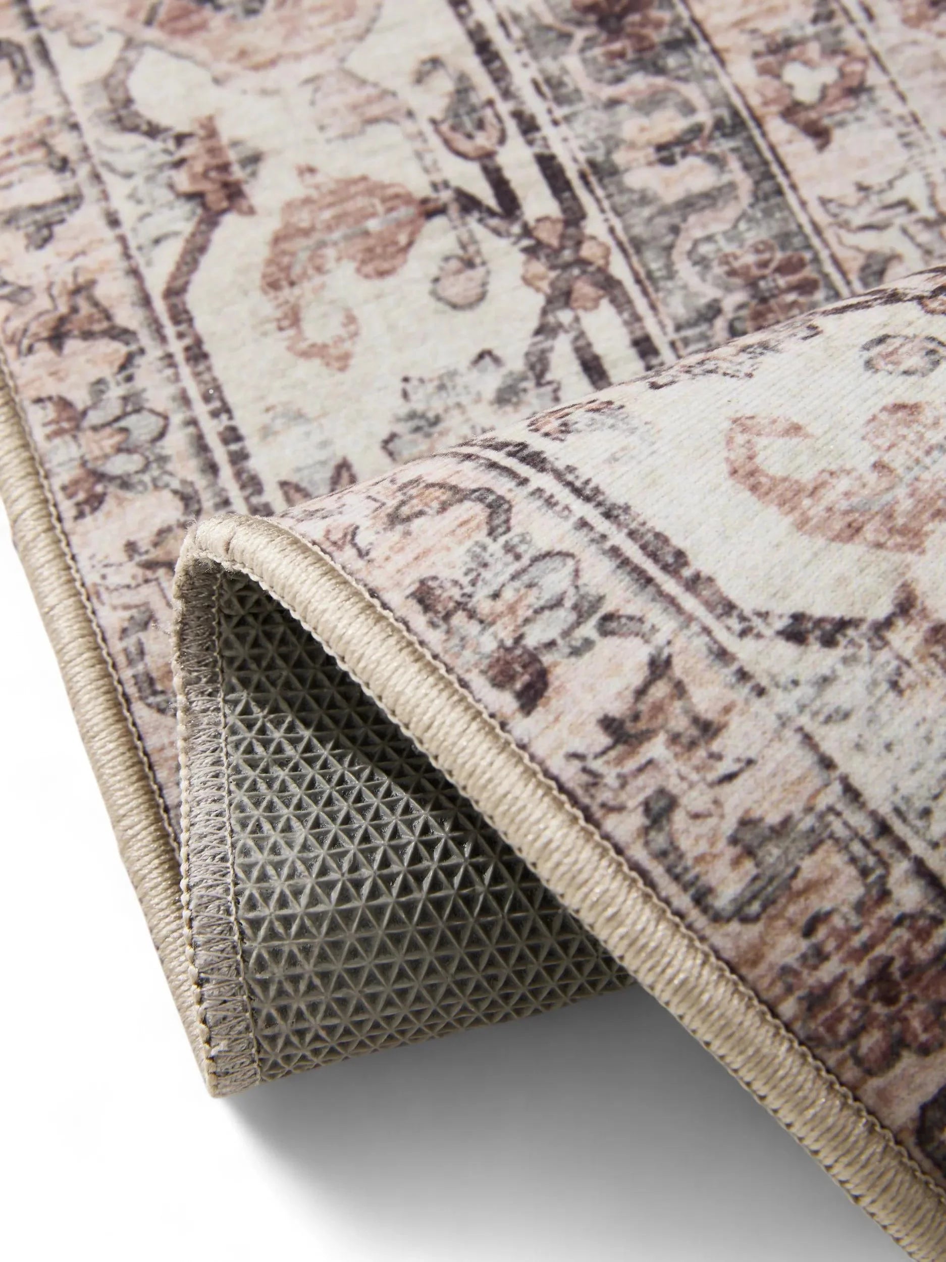 Covor lavabil George Cream/Taupe 