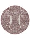 Covor lavabil George Bordeaux 