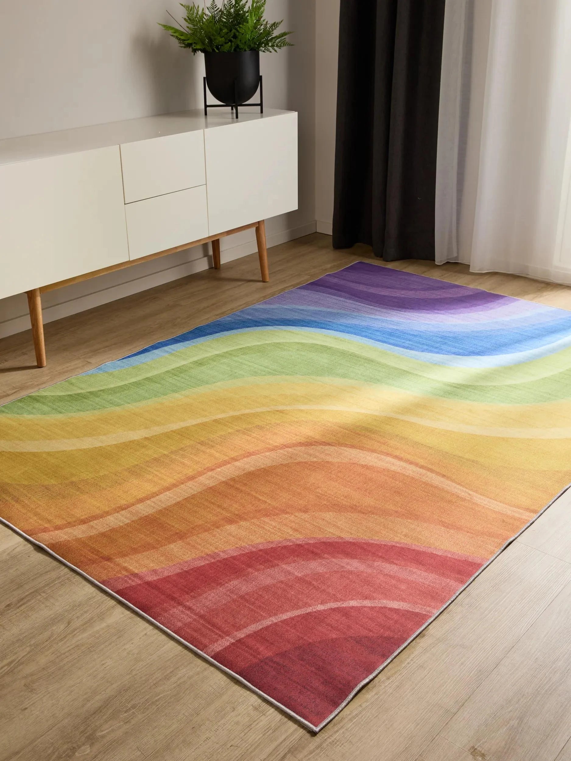Covor lavabil George Multicolour/Purple 