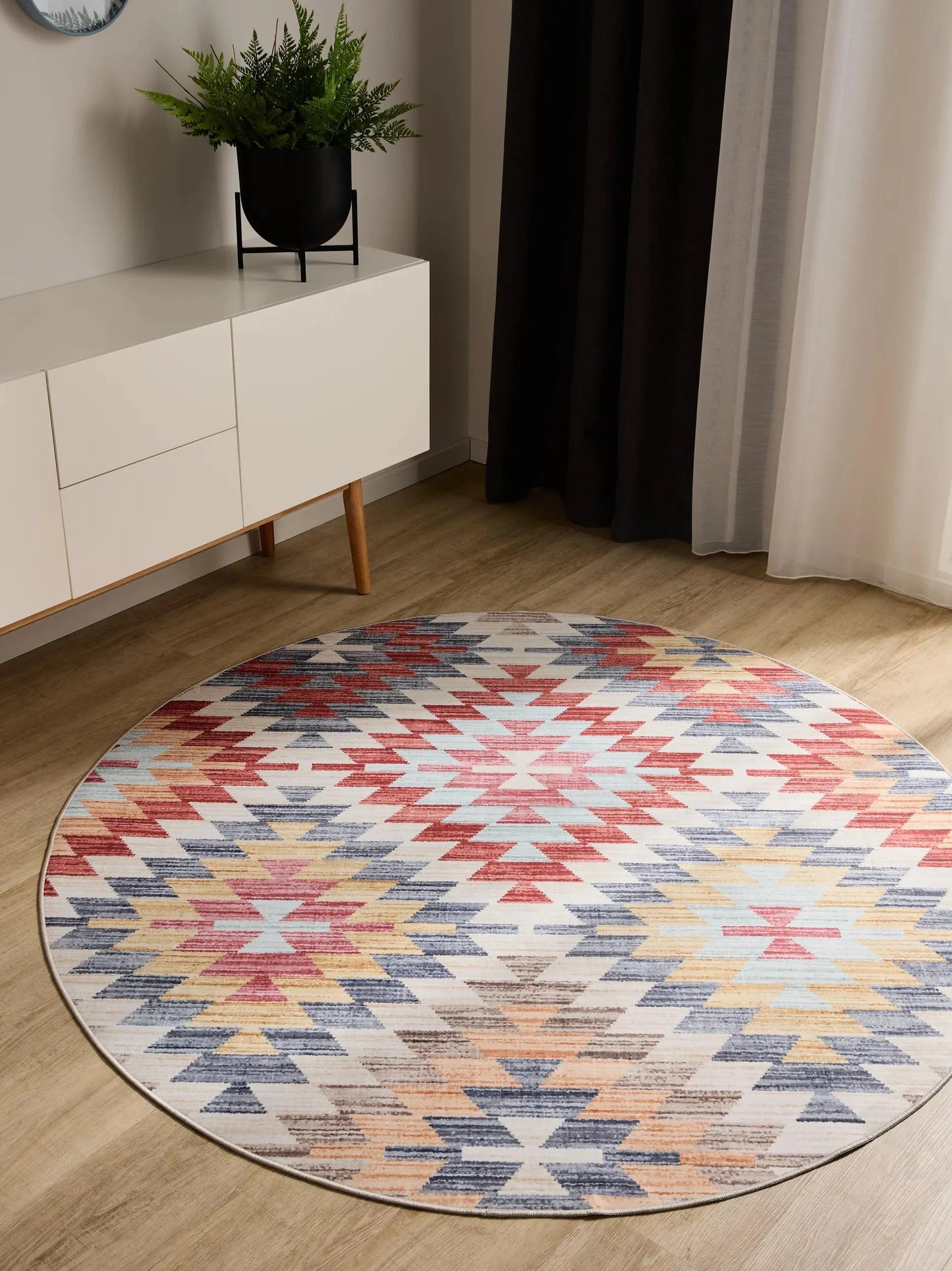 Covor lavabil George Multicolour/Beige 