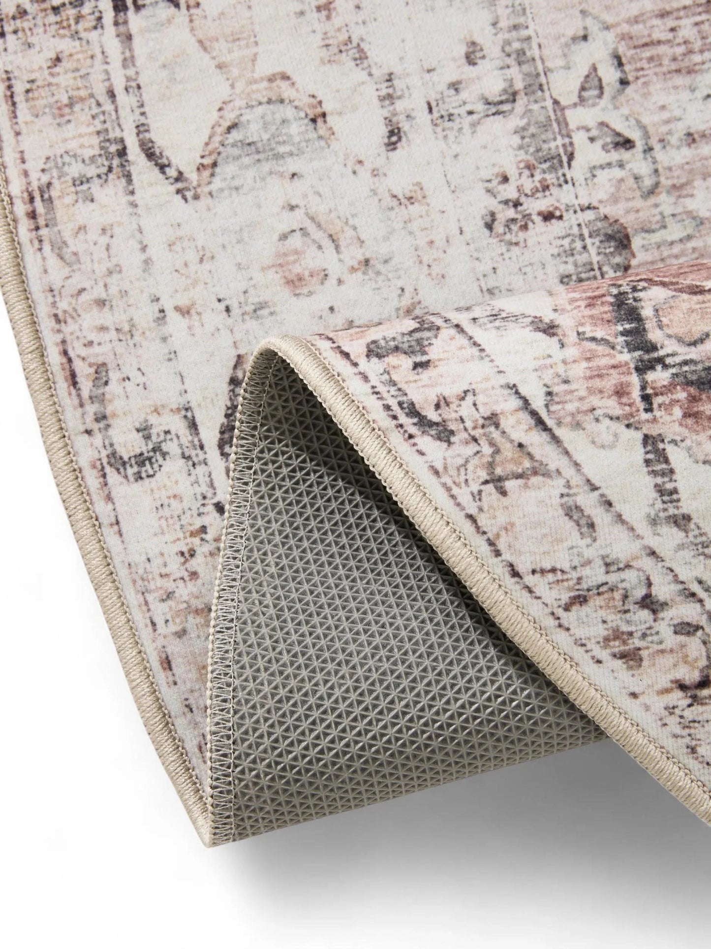 Covor lavabil George Cream/Taupe 