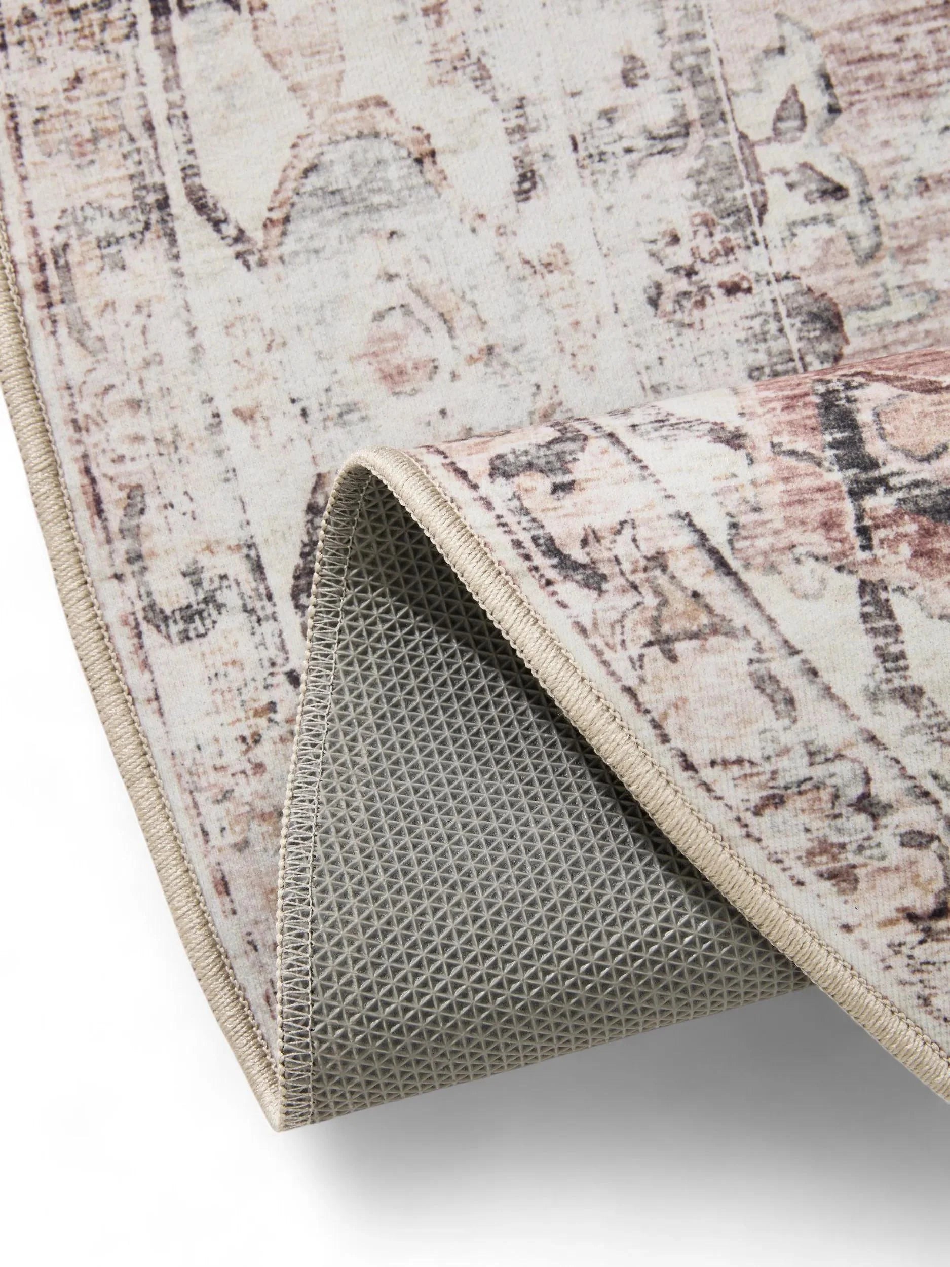 Covor lavabil George Cream/Taupe 